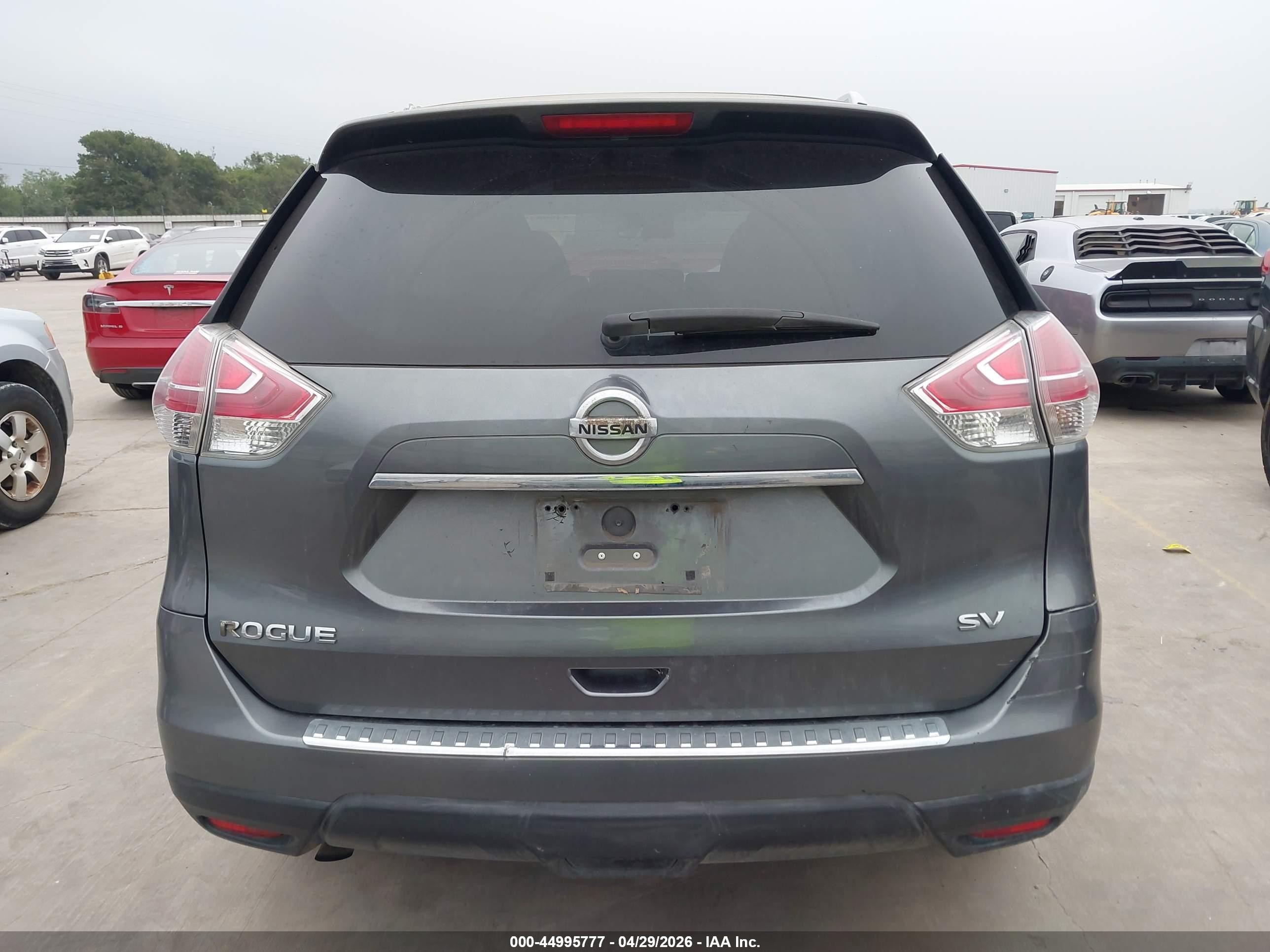 2015 Nissan Rogue Sv Gray vin: 5N1AT2ML0FC899540