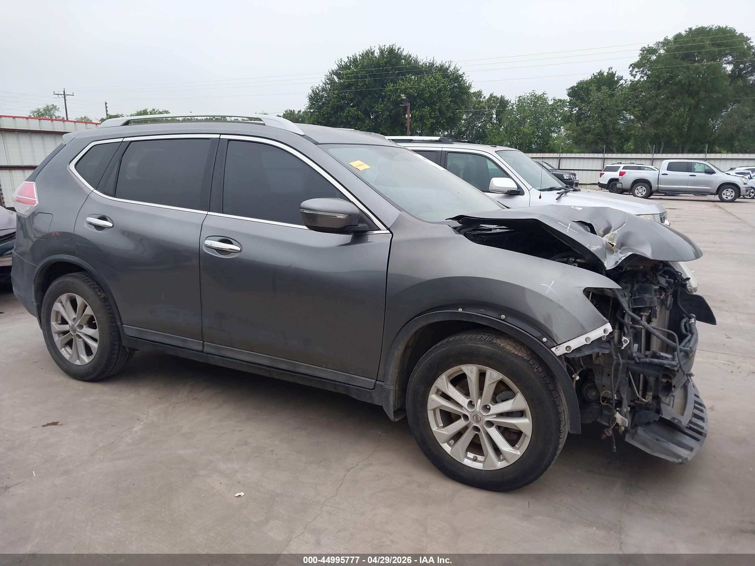 2015 Nissan Rogue Sv Gray vin: 5N1AT2ML0FC899540