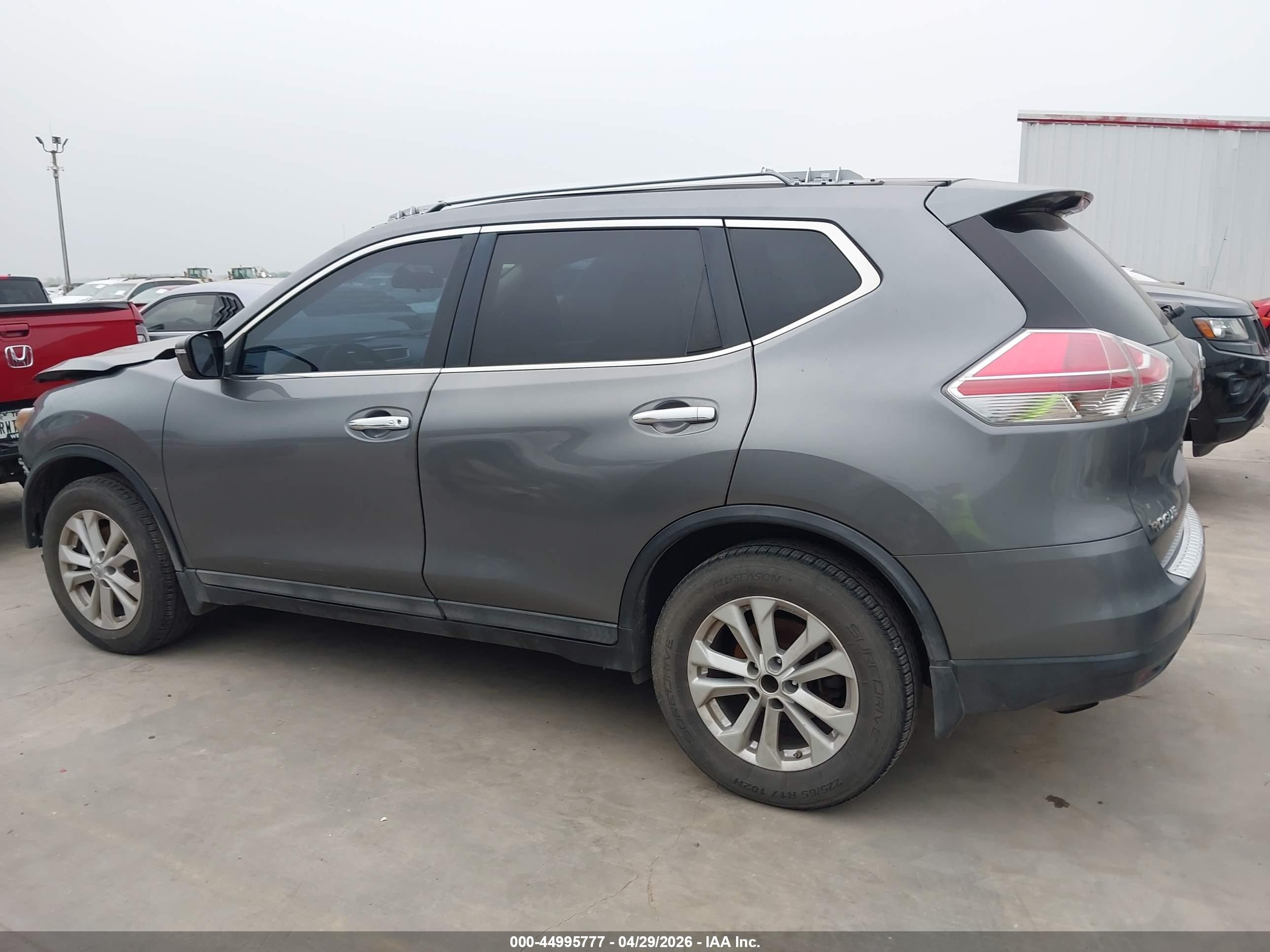 2015 Nissan Rogue Sv Gray vin: 5N1AT2ML0FC899540