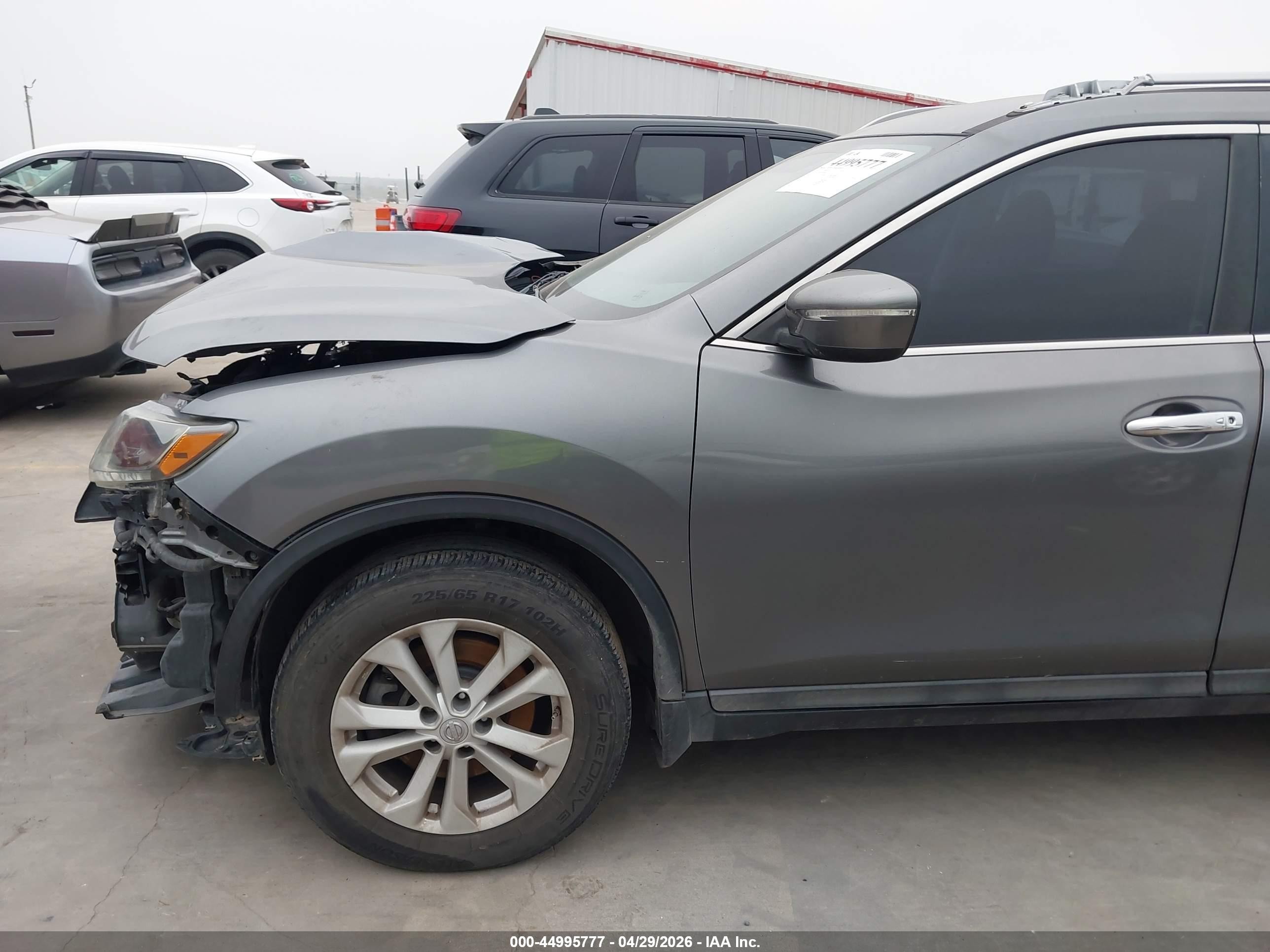 2015 Nissan Rogue Sv Gray vin: 5N1AT2ML0FC899540