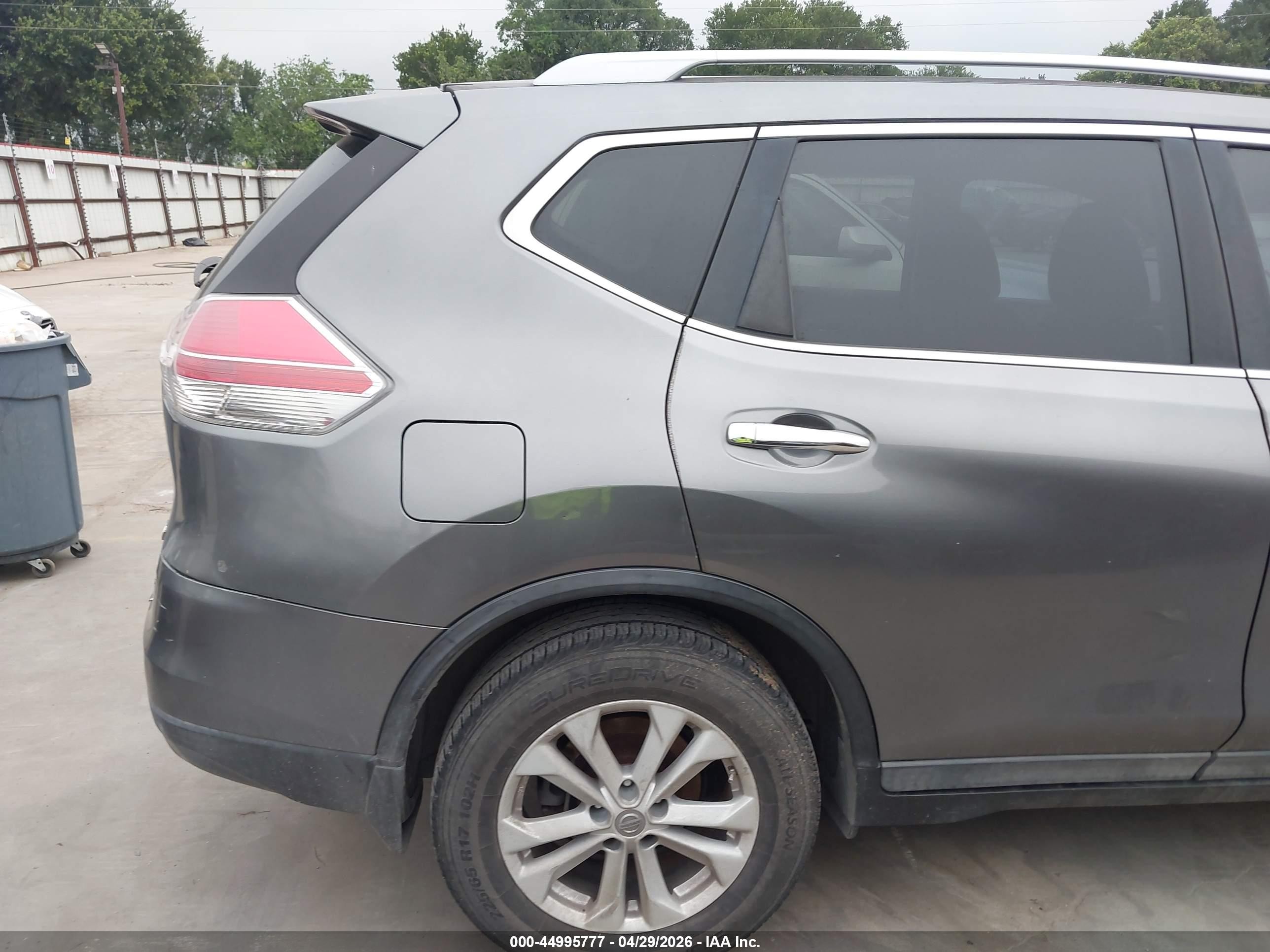 2015 Nissan Rogue Sv Gray vin: 5N1AT2ML0FC899540