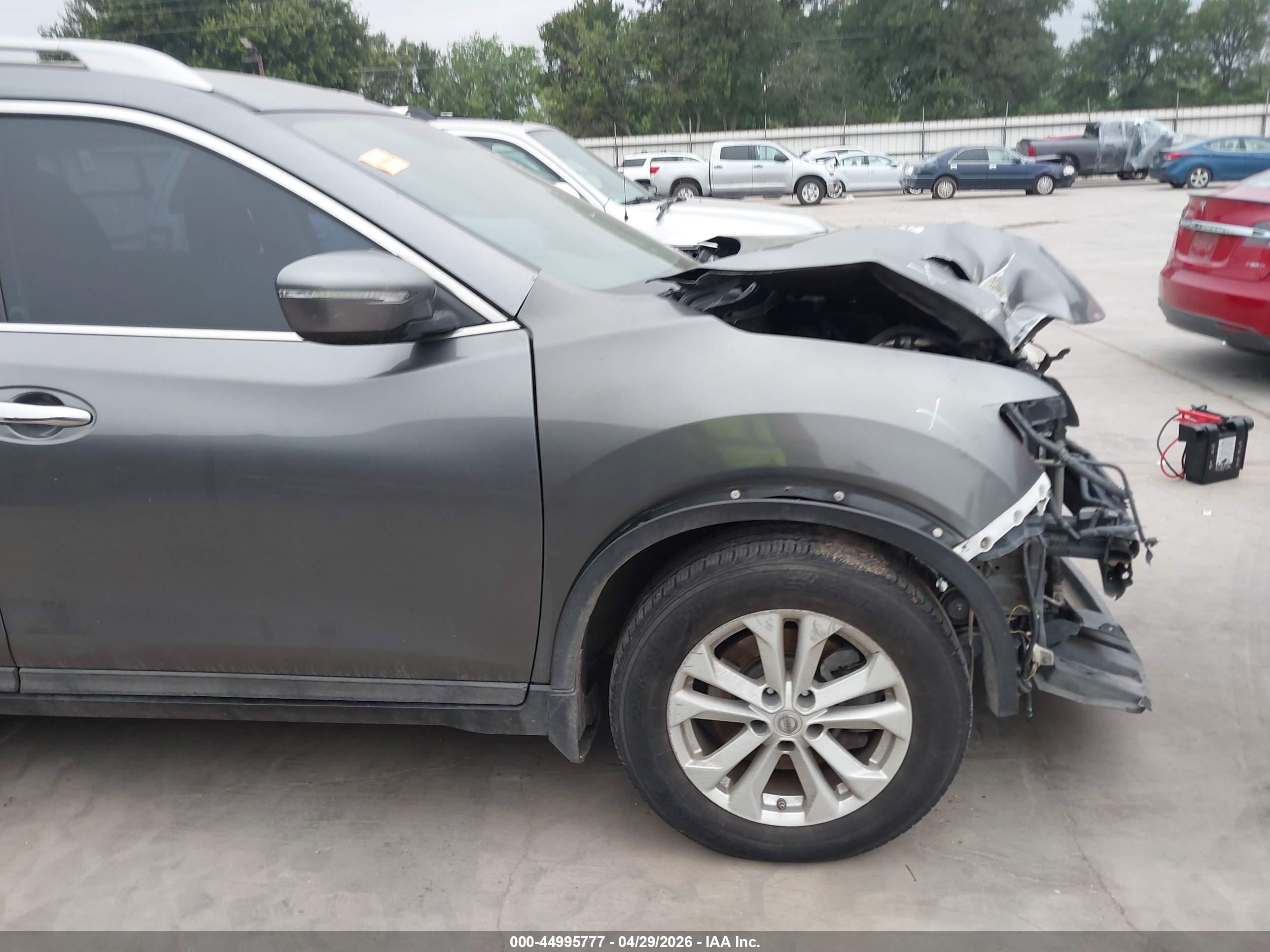 2015 Nissan Rogue Sv Gray vin: 5N1AT2ML0FC899540