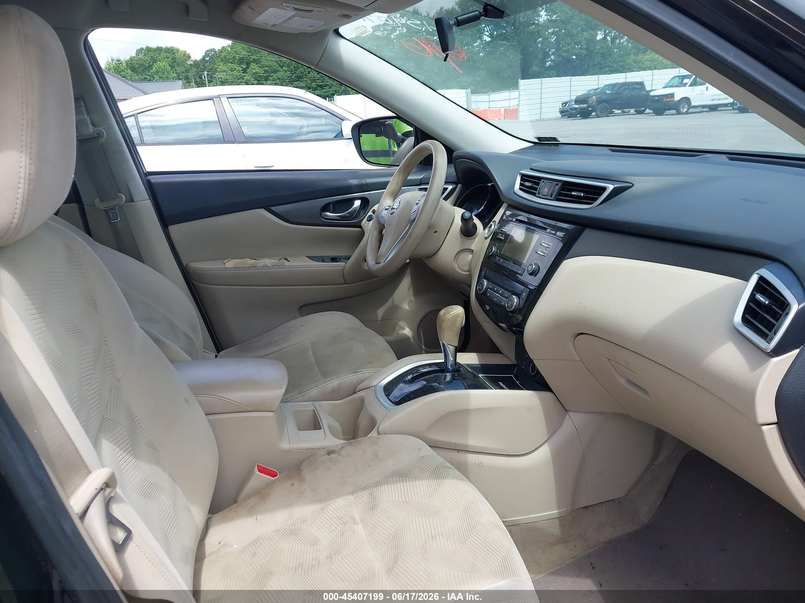 2014 Nissan Rogue Sv Black vin: 5N1AT2ML1EC772746