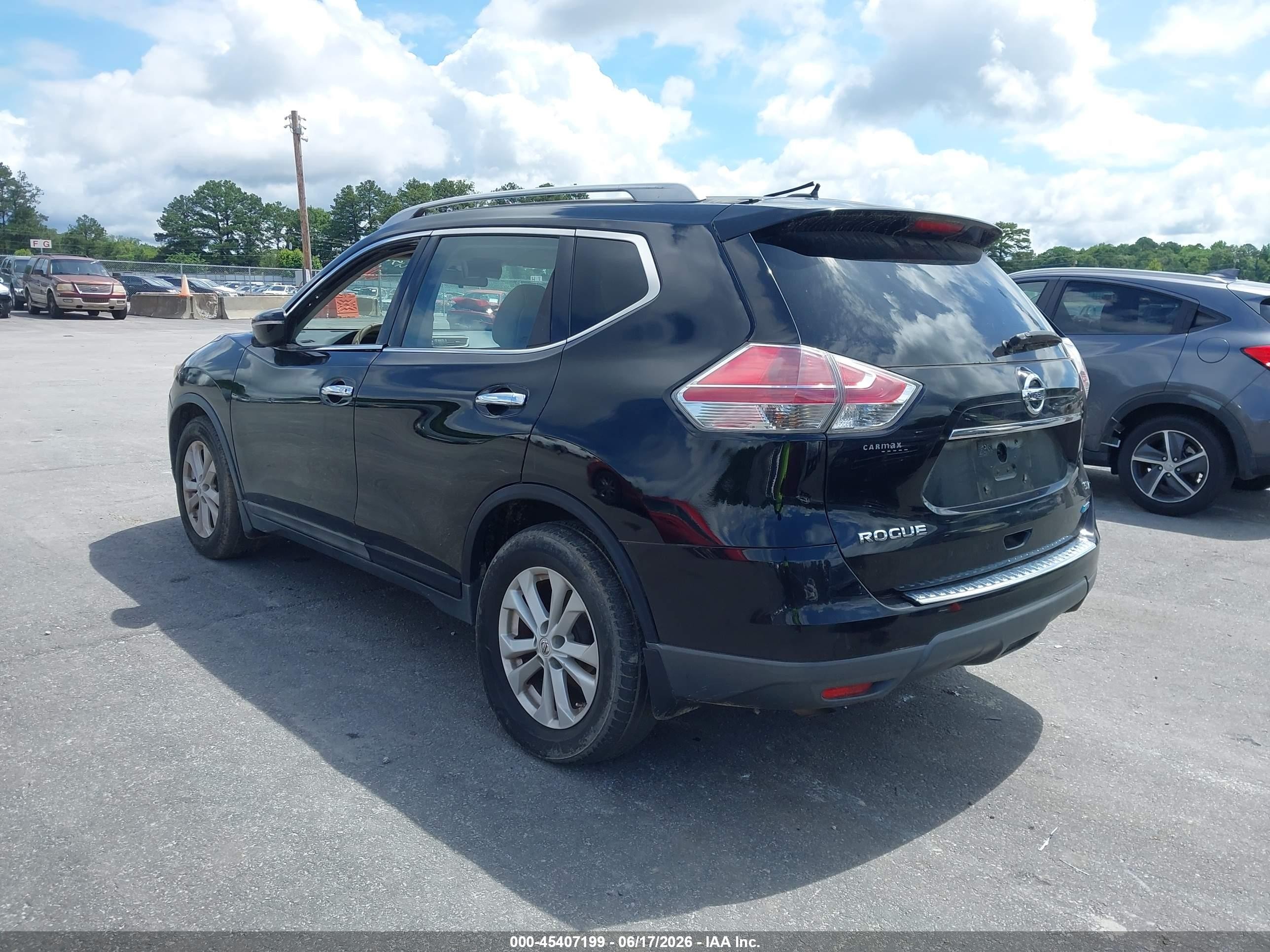 2014 Nissan Rogue Sv Black vin: 5N1AT2ML1EC772746