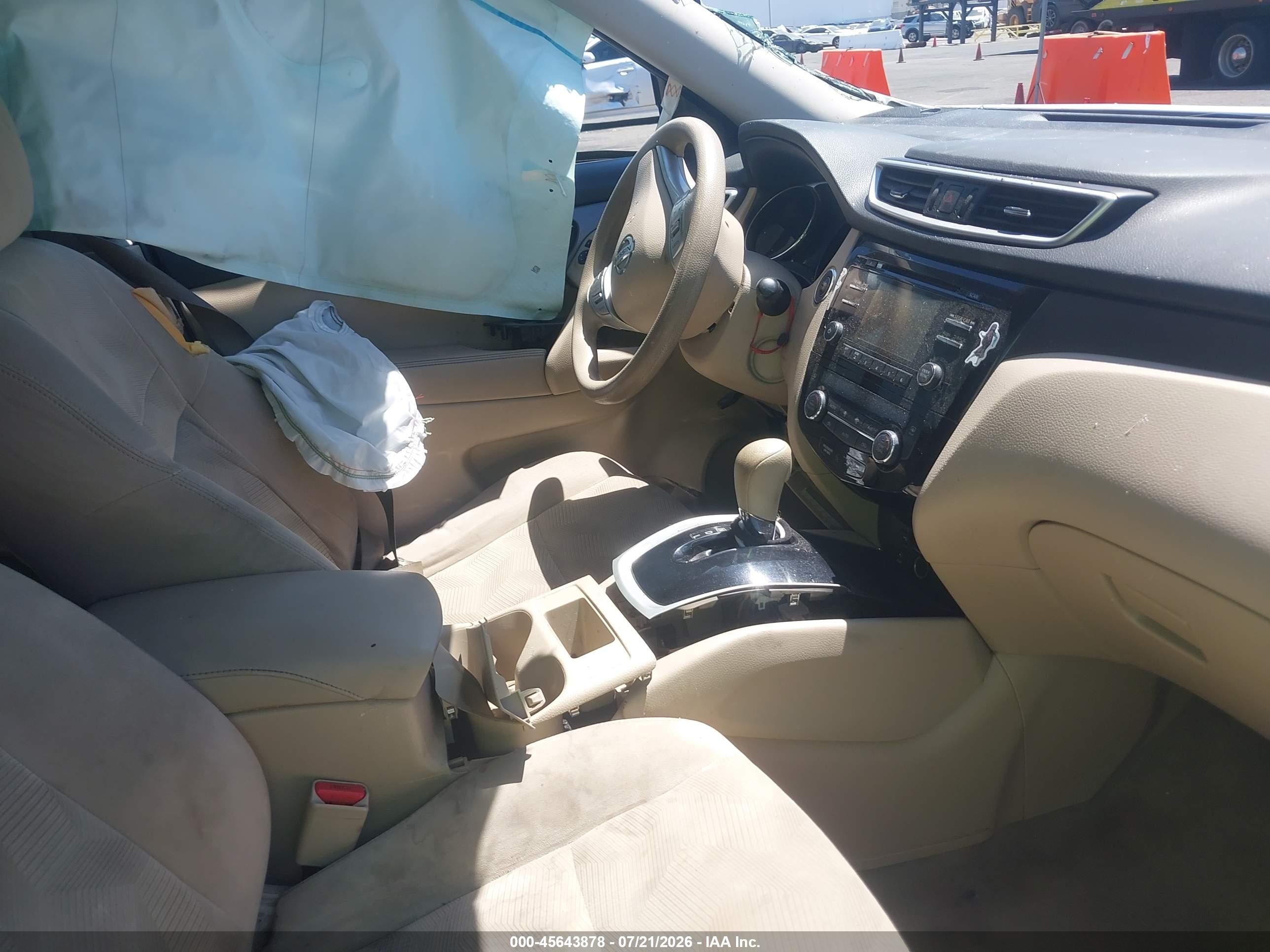 2014 Nissan Rogue Sv White vin: 5N1AT2ML1EC776778