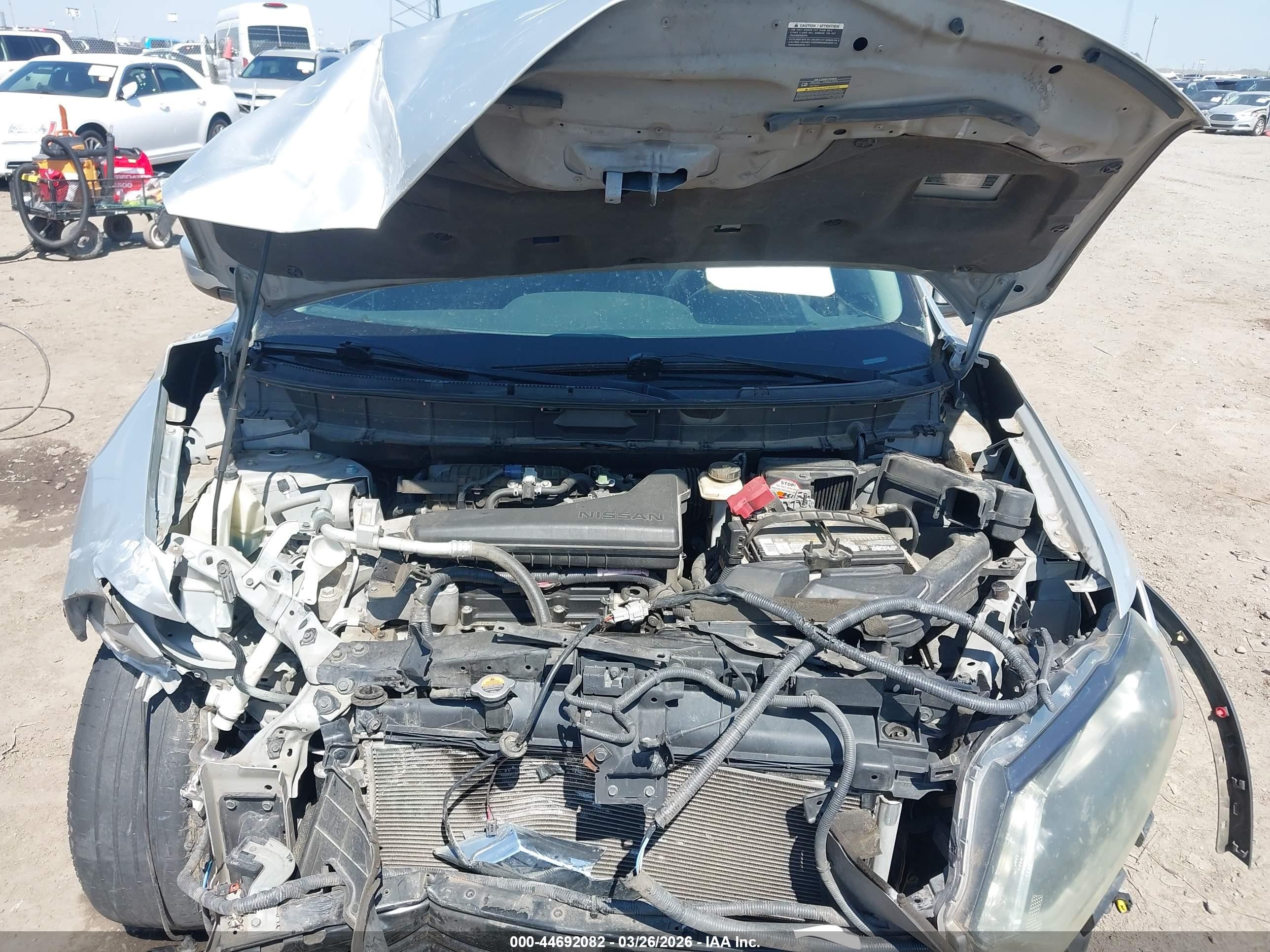 2015 Nissan Rogue Sv Silver vin: 5N1AT2ML1FC793579