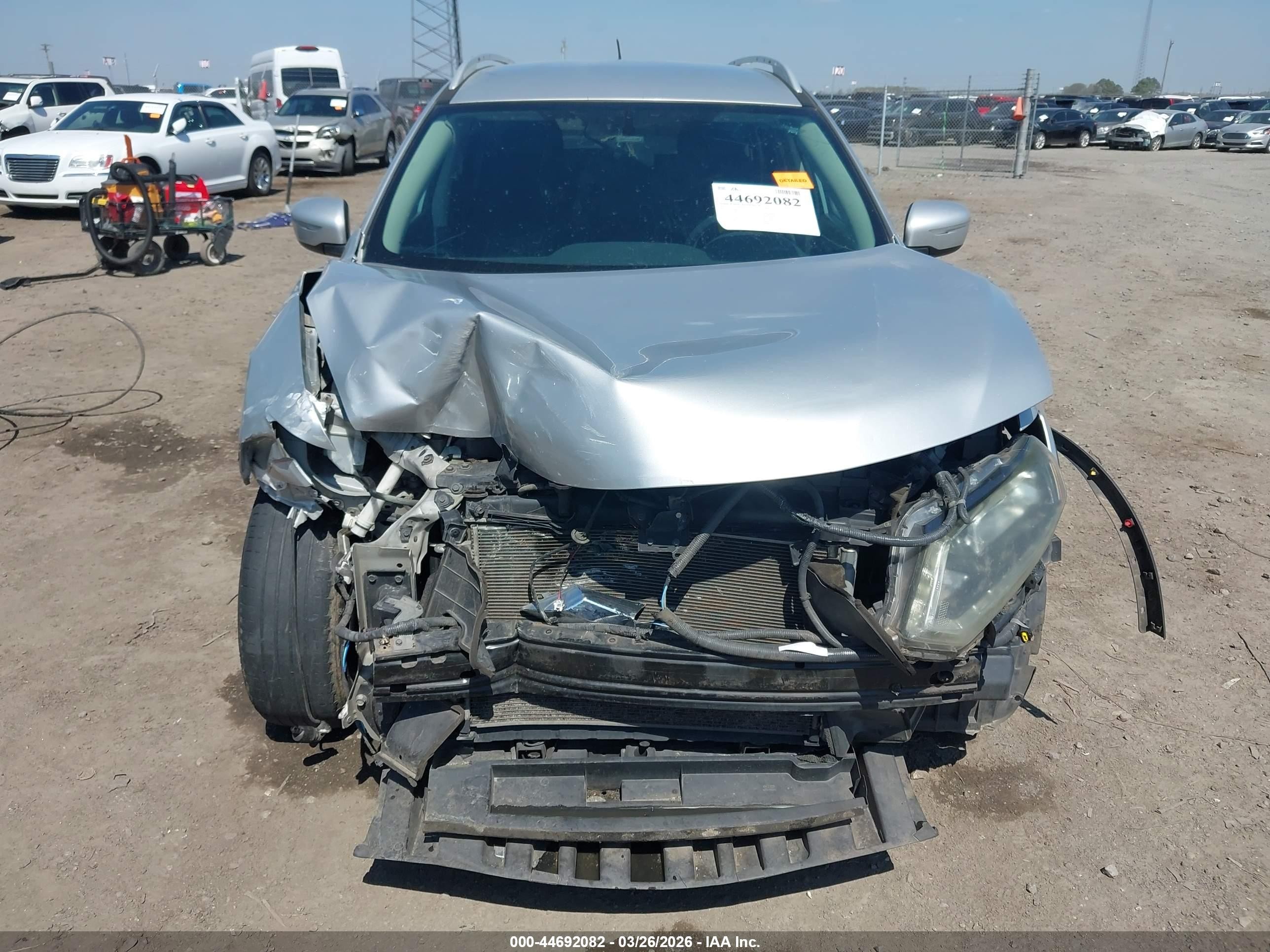 2015 Nissan Rogue Sv Silver vin: 5N1AT2ML1FC793579