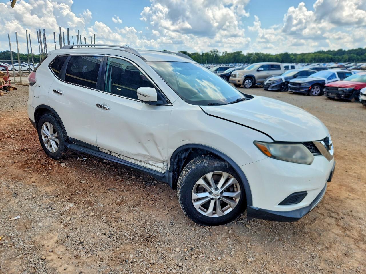 2014 Nissan Rogue Sv Silver vin: 5N1AT2ML2EC774151