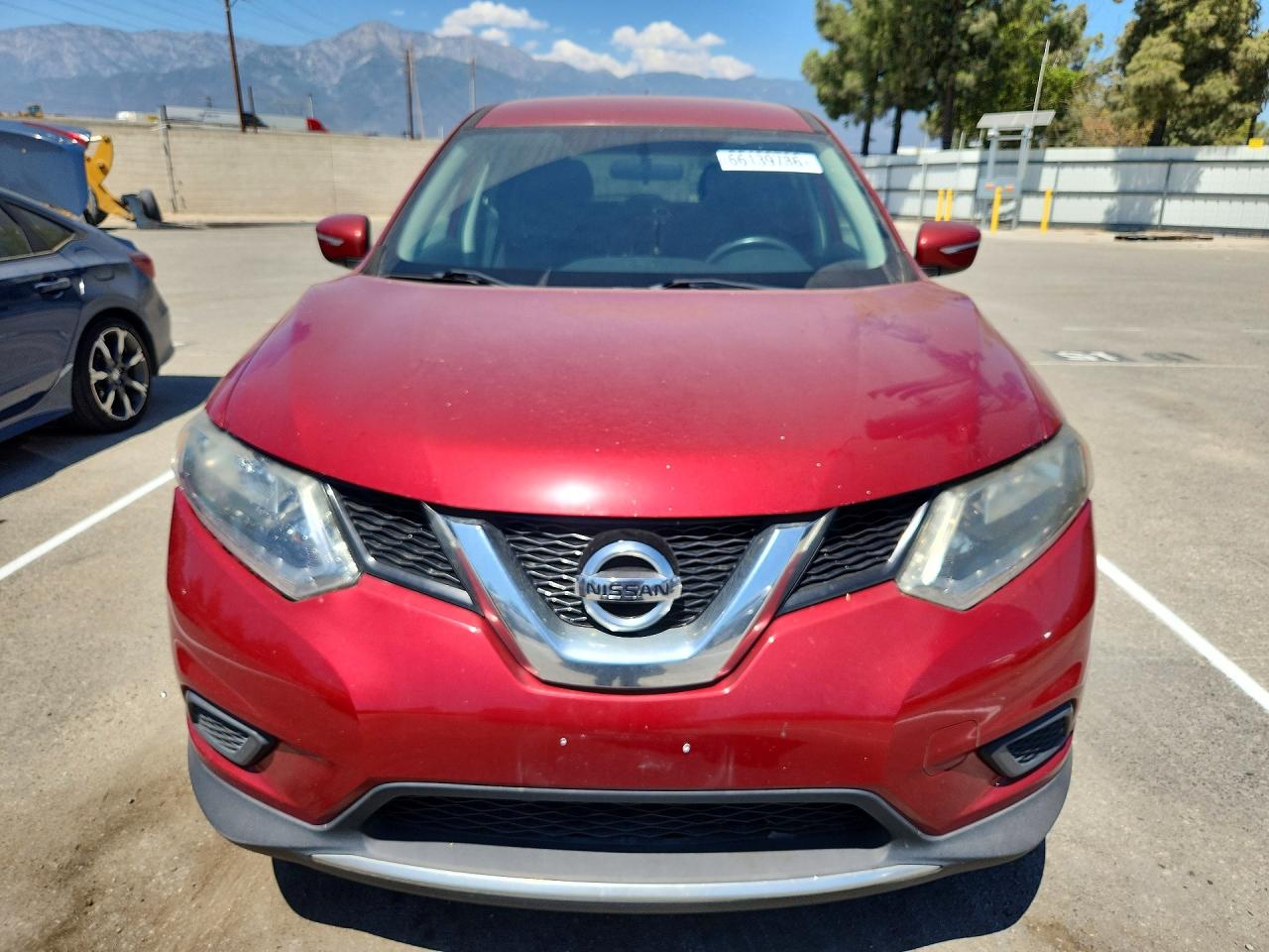 2014 Nissan Rogue S Red vin: 5N1AT2ML2EC800571