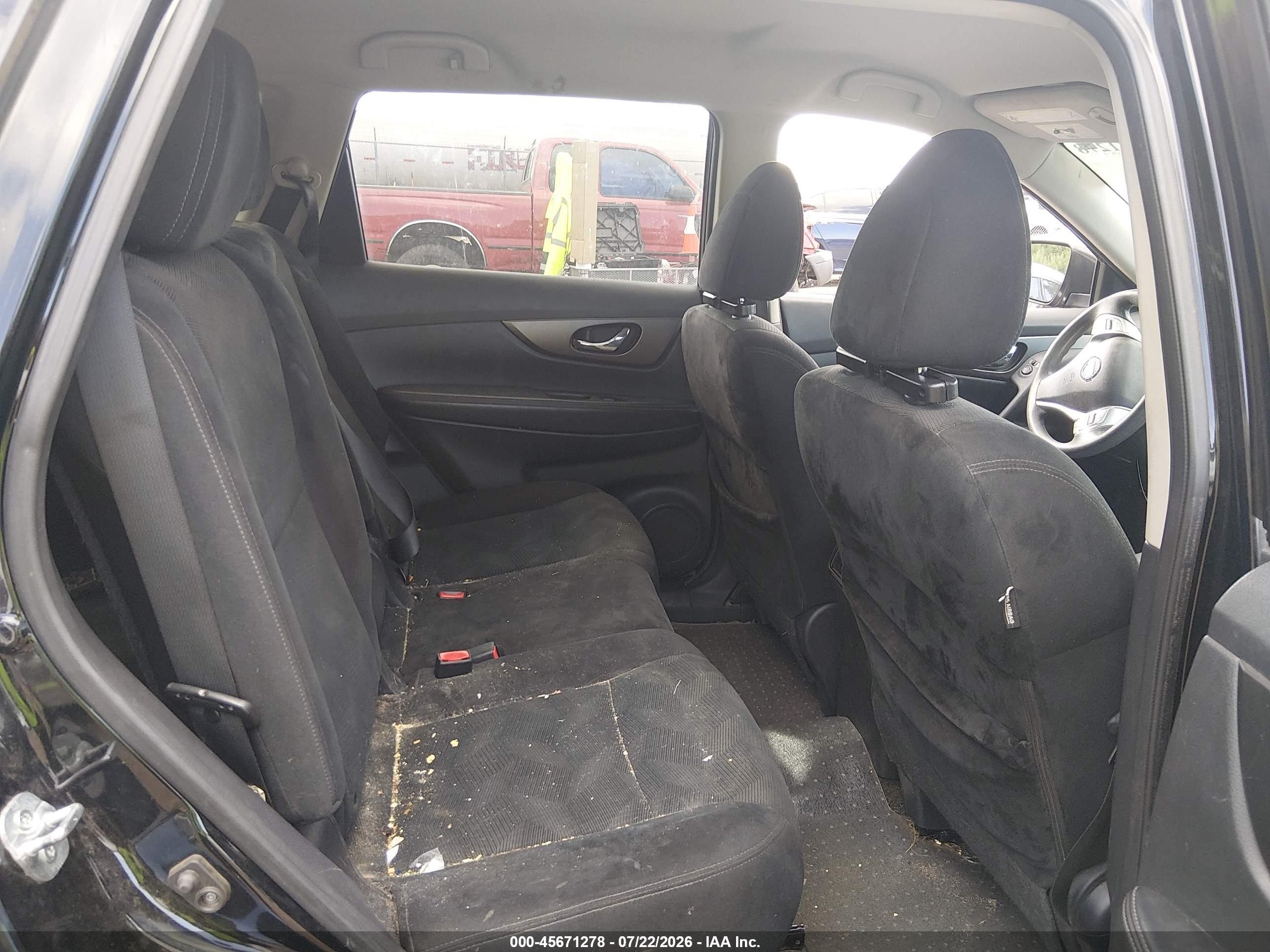 2015 Nissan Rogue Sv Black vin: 5N1AT2ML2FC751129