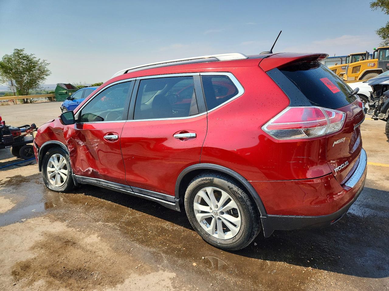2015 Nissan Rogue Sv Red vin: 5N1AT2ML2FC775253
