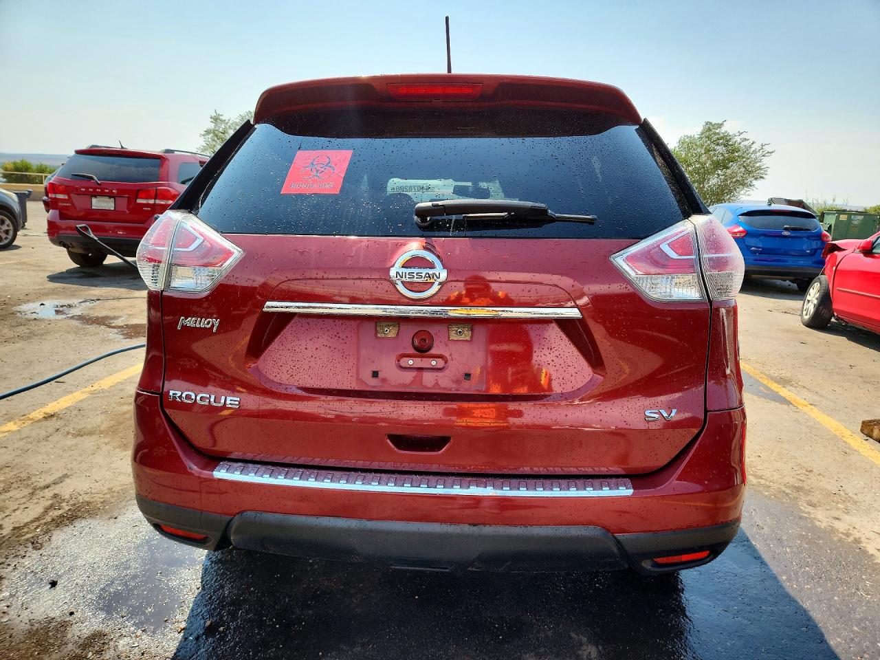 2015 Nissan Rogue Sv Red vin: 5N1AT2ML2FC775253