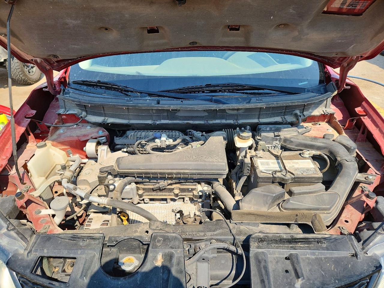 2015 Nissan Rogue Sv Red vin: 5N1AT2ML2FC775253