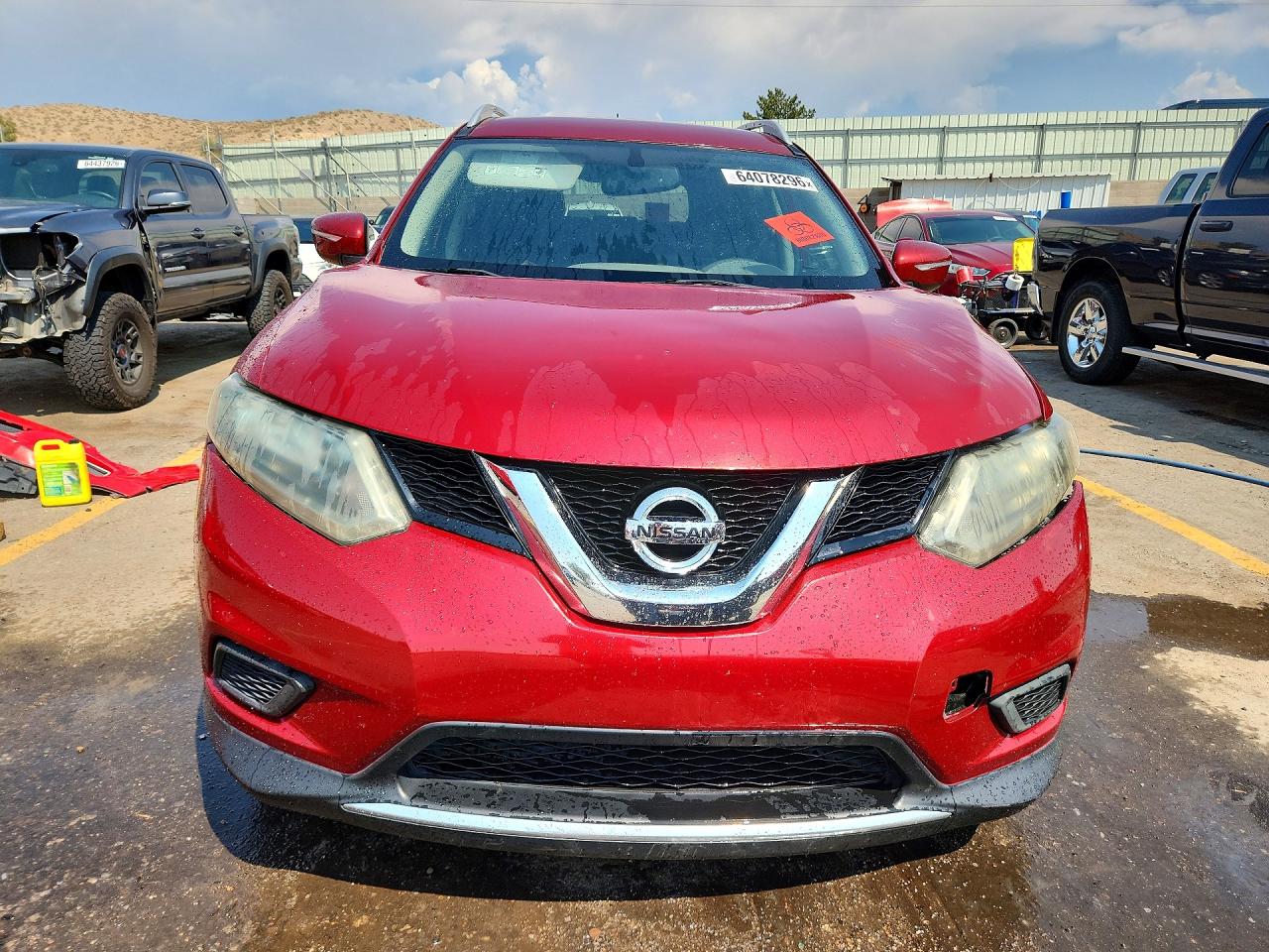 2015 Nissan Rogue Sv Red vin: 5N1AT2ML2FC775253