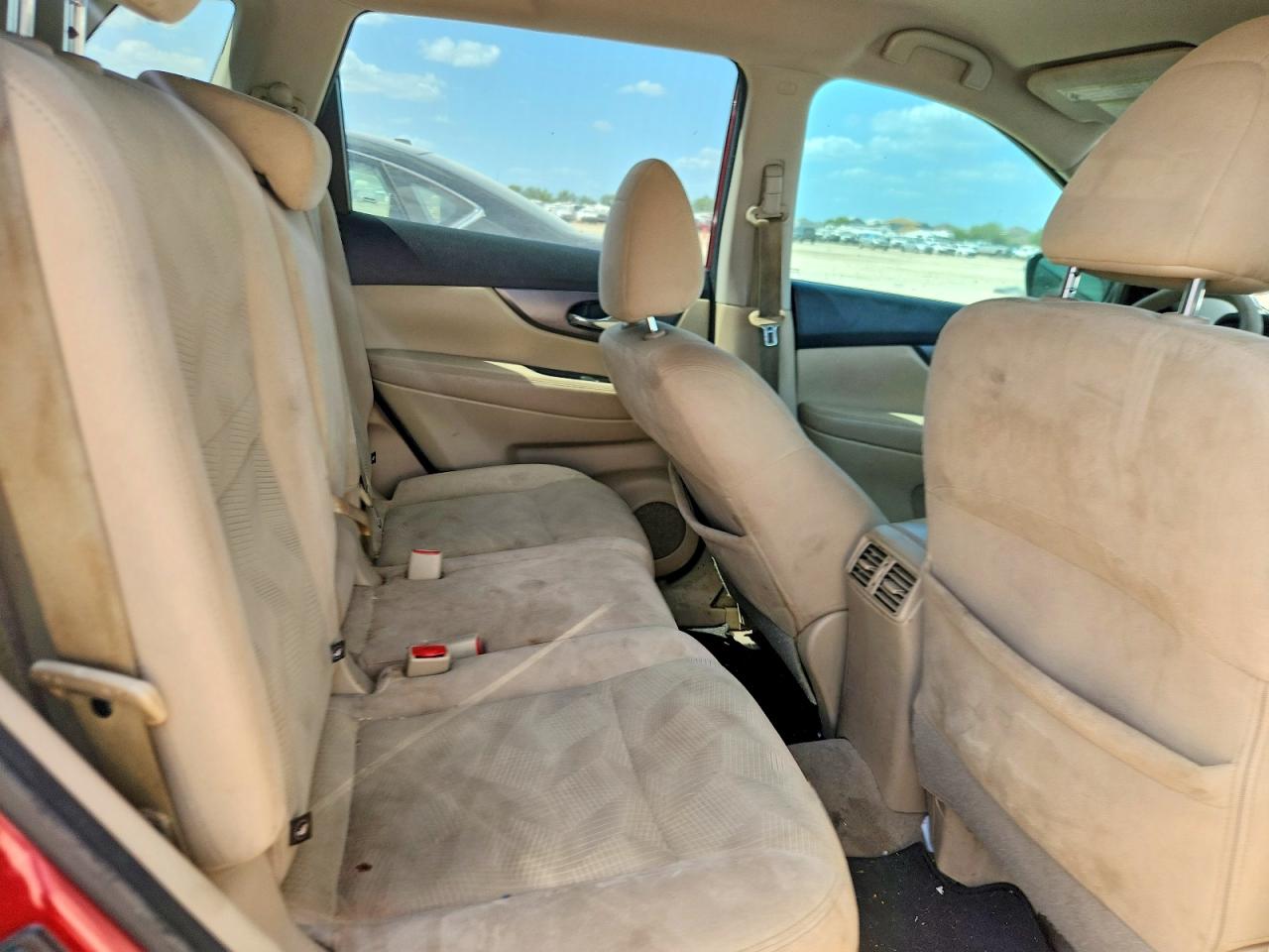 2015 Nissan Rogue S Бордовый vin: 5N1AT2ML2FC908769