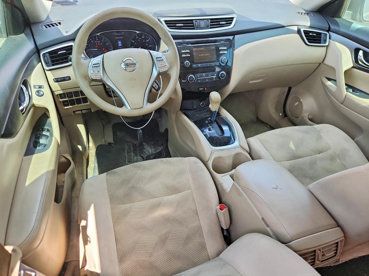 2015 Nissan Rogue S Бордовый vin: 5N1AT2ML2FC908769
