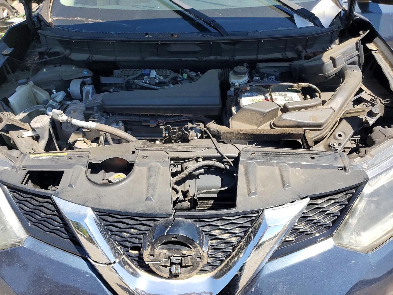 2015 Nissan Rogue Sv Blue vin: 5N1AT2ML3FC759854