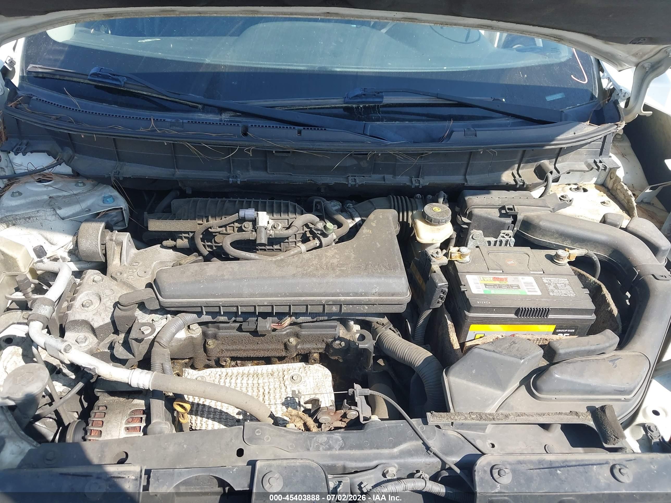 2015 Nissan Rogue Sv White vin: 5N1AT2ML3FC761359