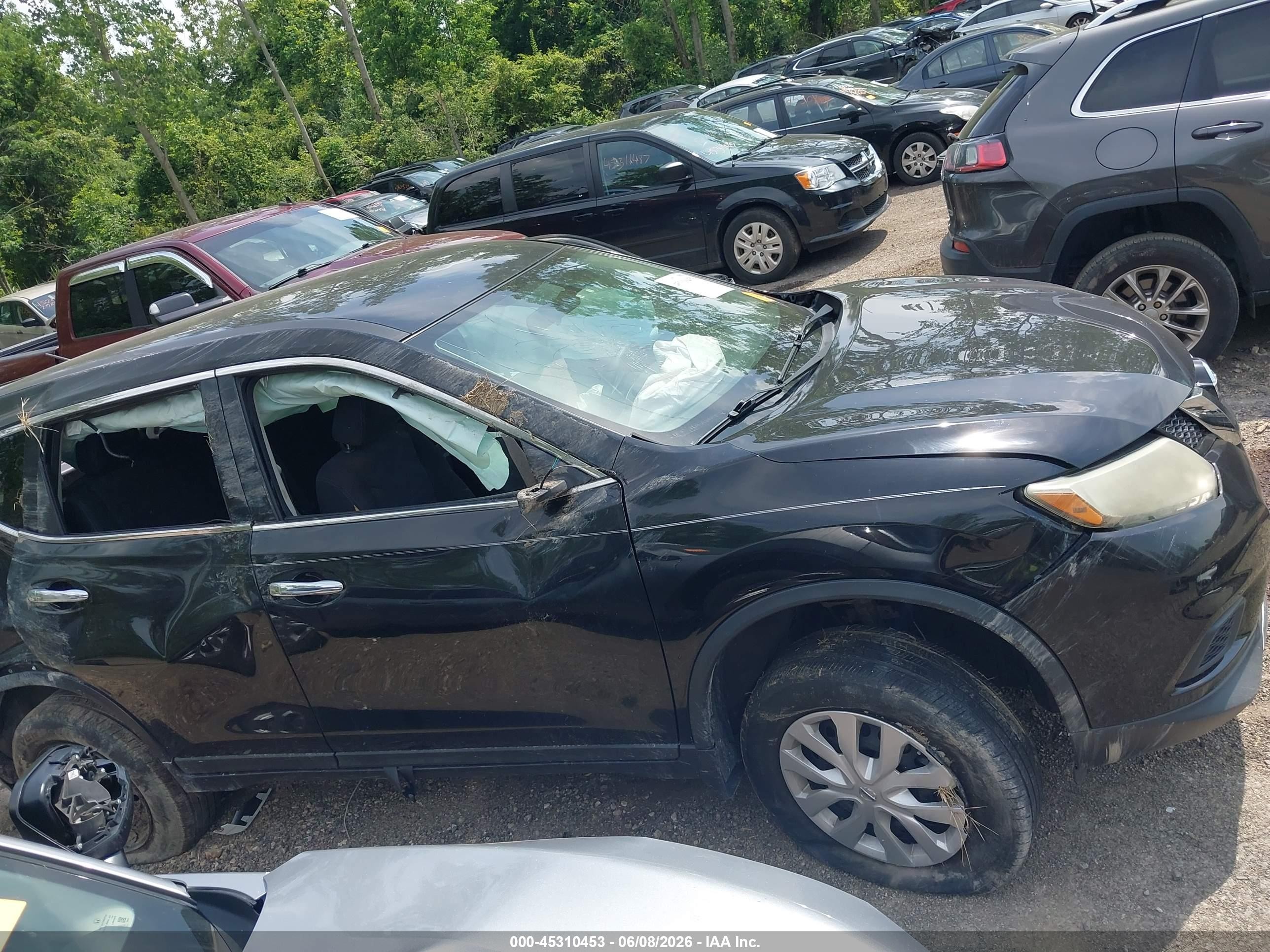 2014 Nissan Rogue S Black vin: 5N1AT2ML4EC764866