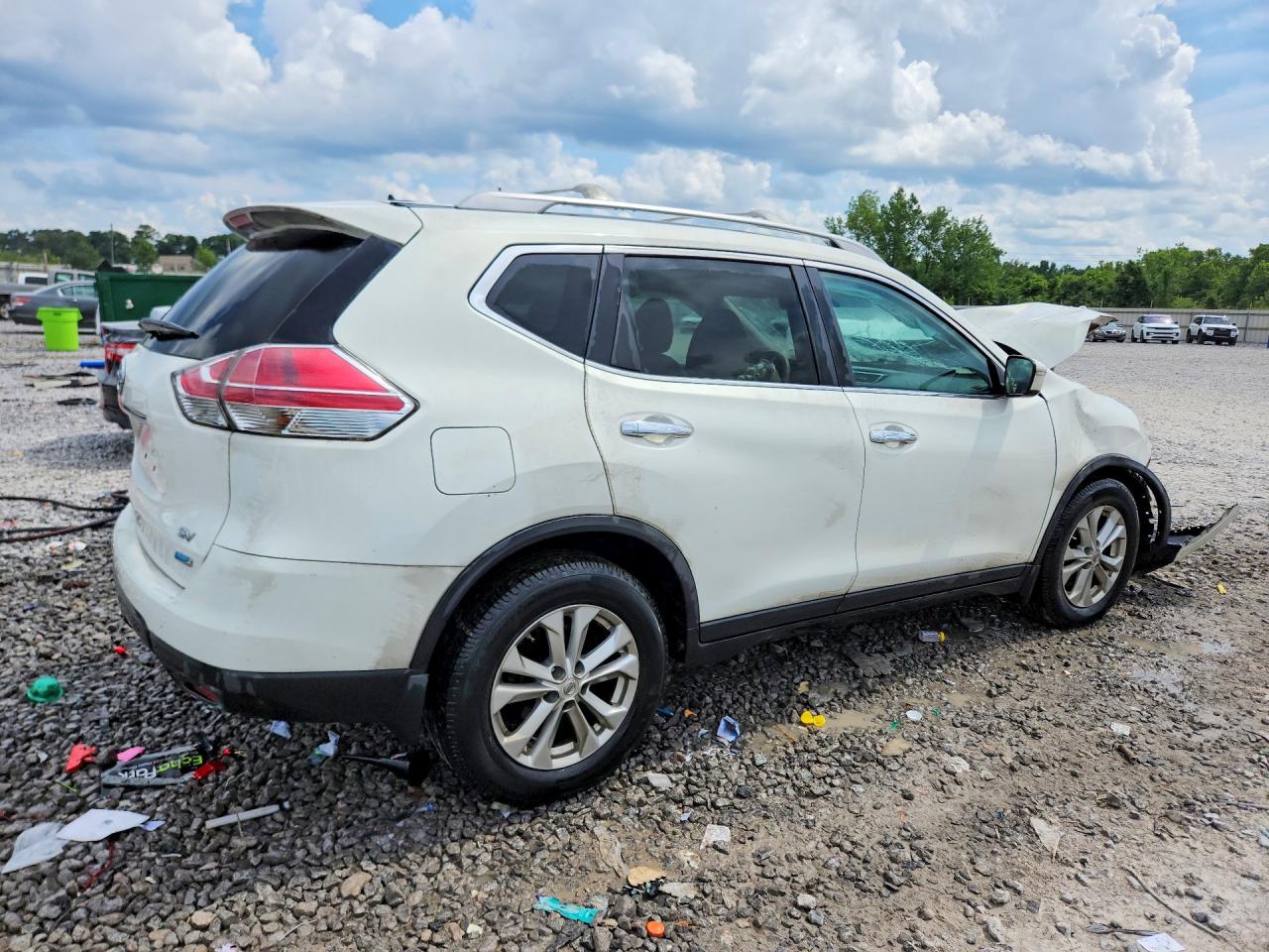2014 Nissan Rogue Sv White vin: 5N1AT2ML4EC817629
