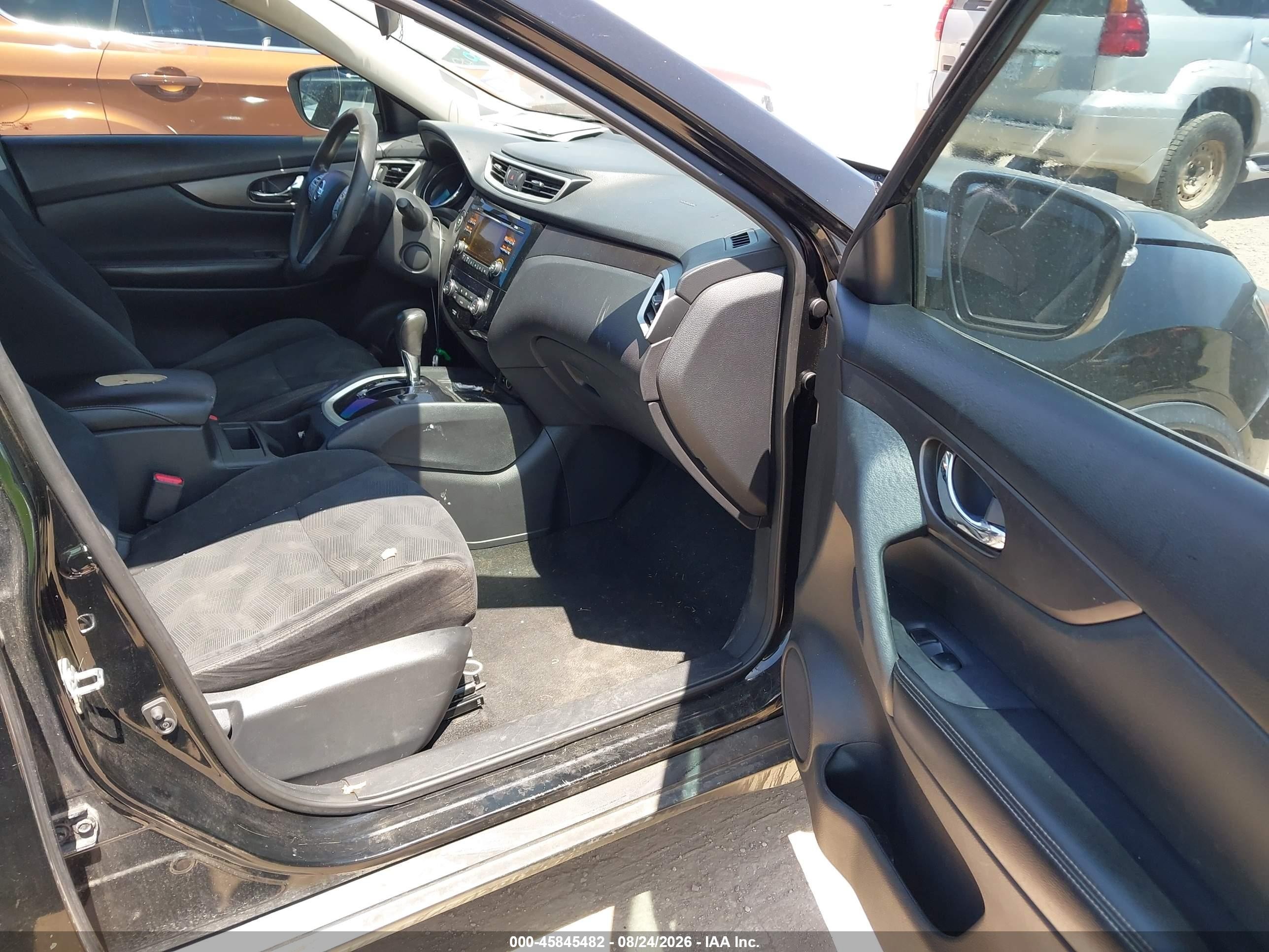 2014 Nissan Rogue Sv Black vin: 5N1AT2ML4EC829943