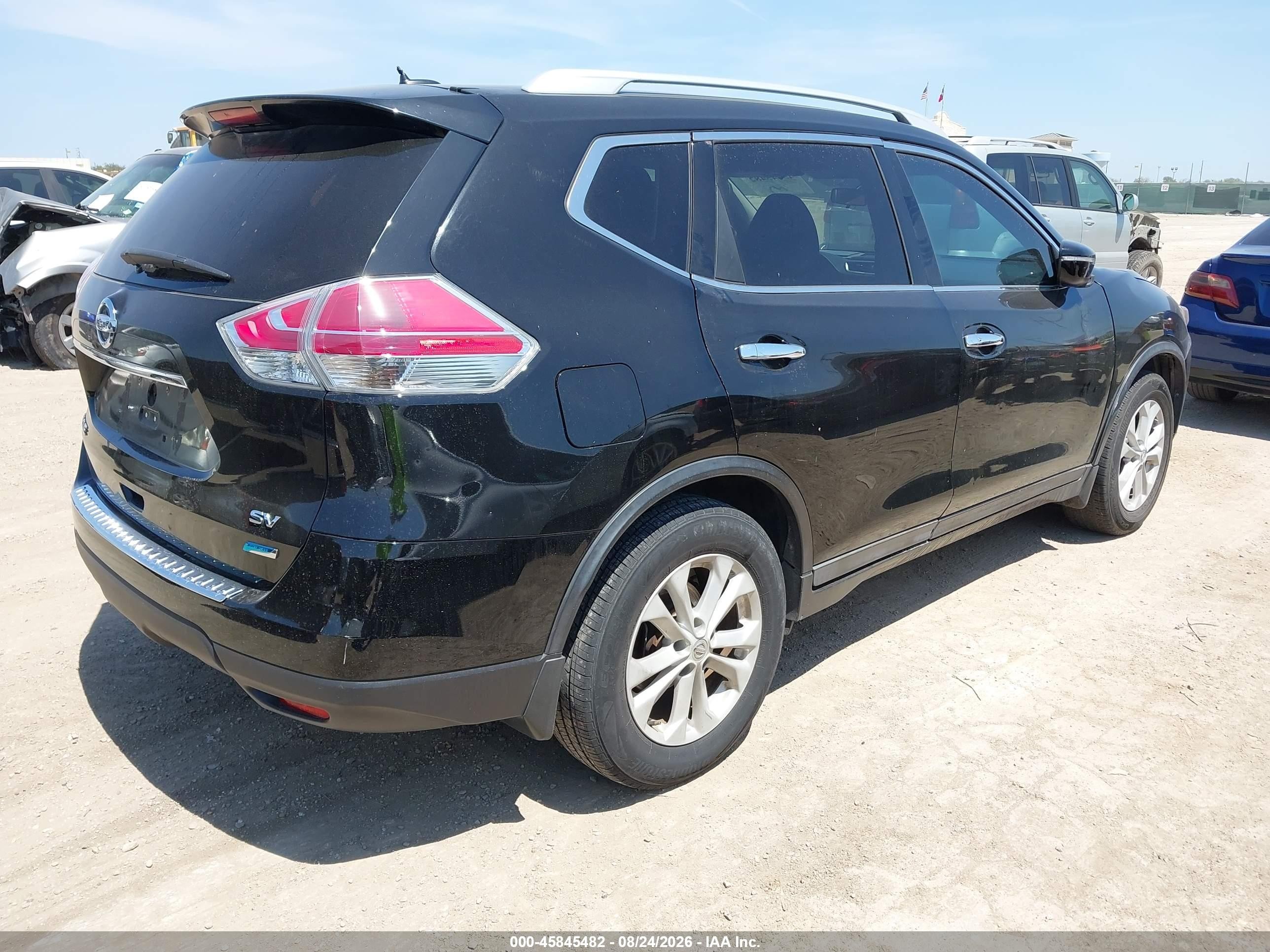 2014 Nissan Rogue Sv Black vin: 5N1AT2ML4EC829943