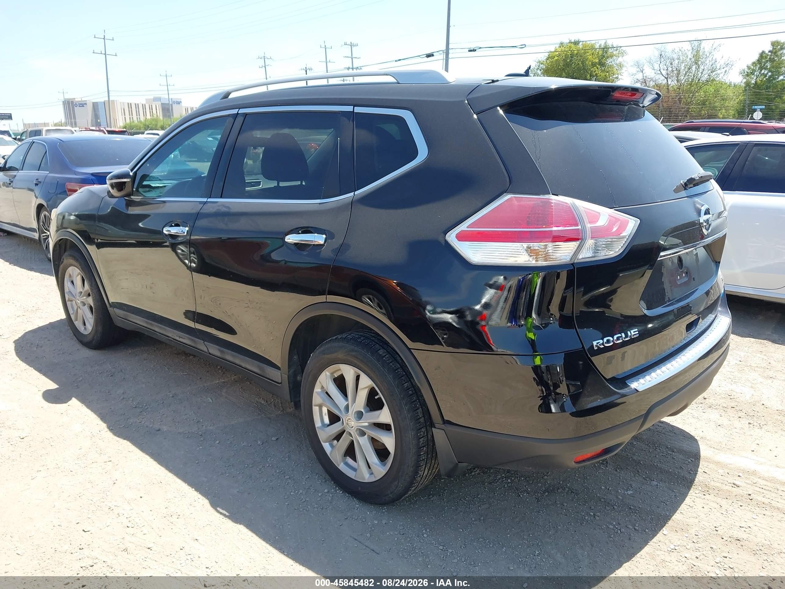 2014 Nissan Rogue Sv Black vin: 5N1AT2ML4EC829943