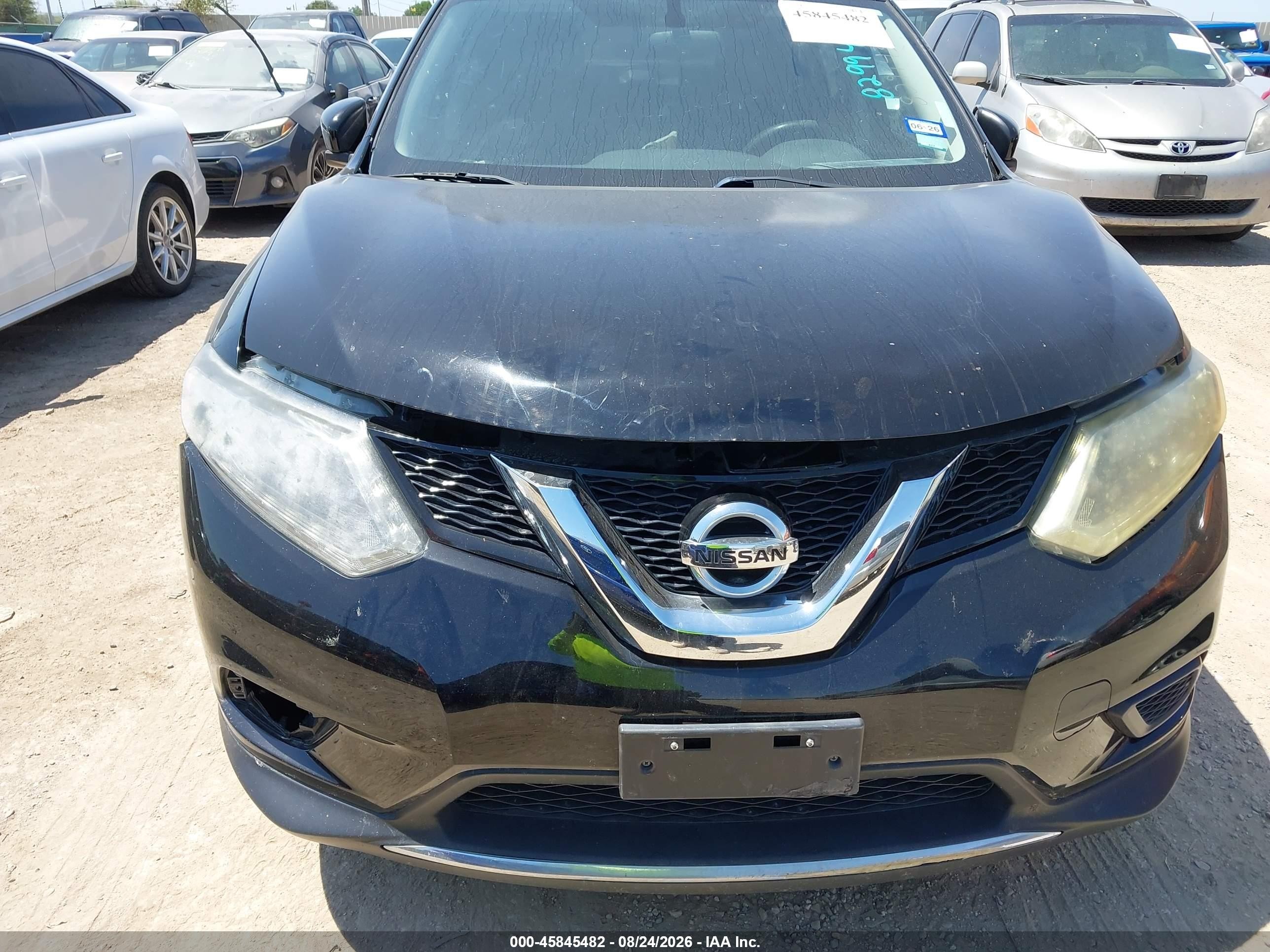 2014 Nissan Rogue Sv Black vin: 5N1AT2ML4EC829943