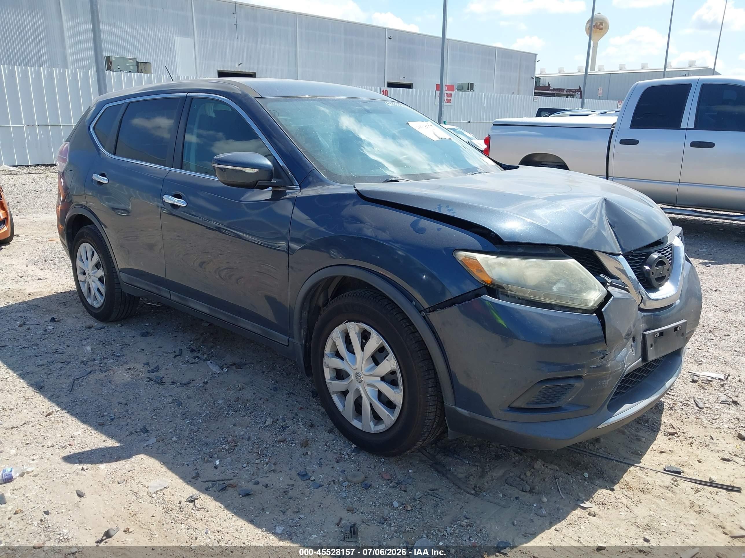 2015 Nissan Rogue S Dark Blue vin: 5N1AT2ML4FC907722