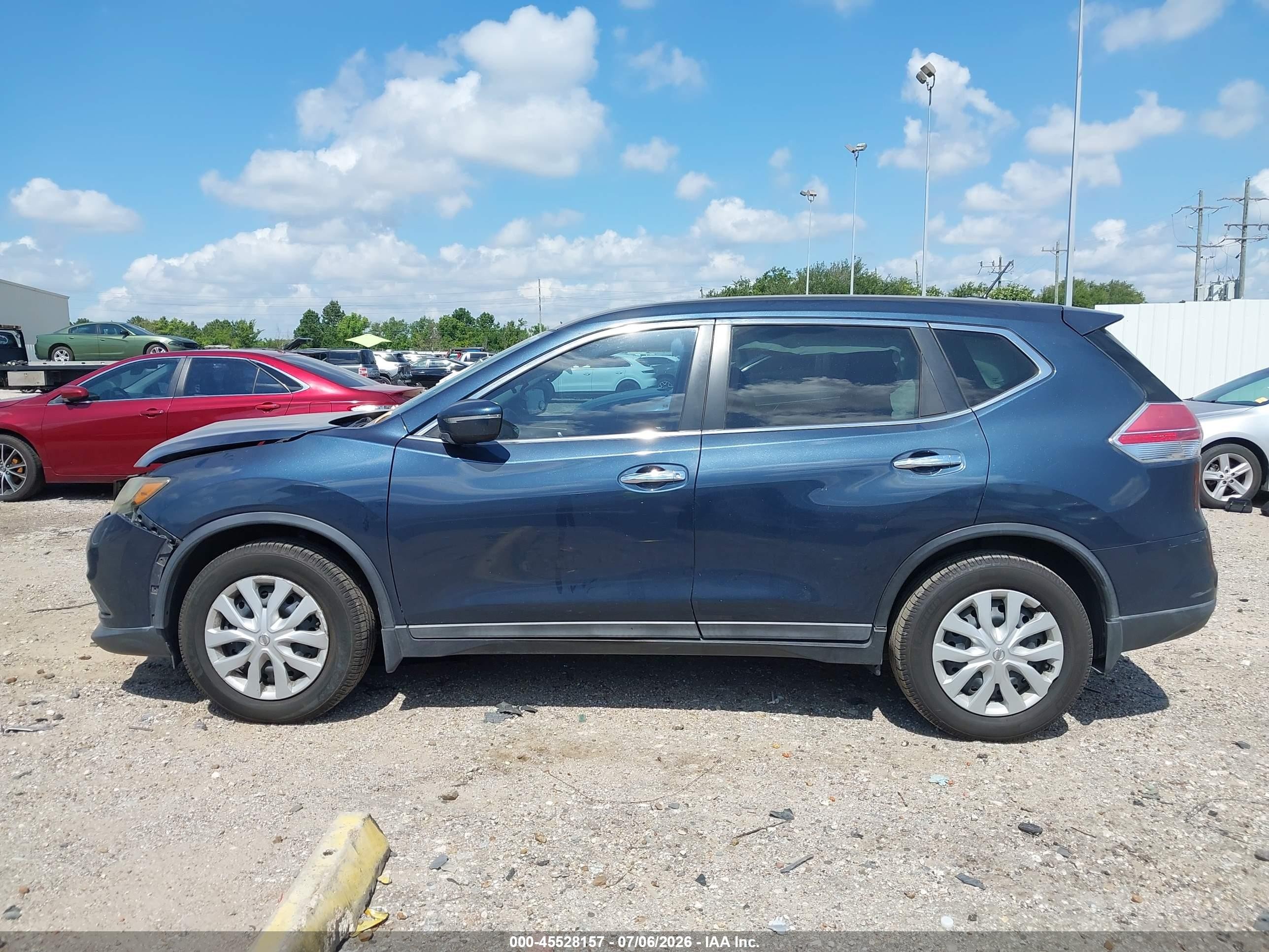2015 Nissan Rogue S Dark Blue vin: 5N1AT2ML4FC907722