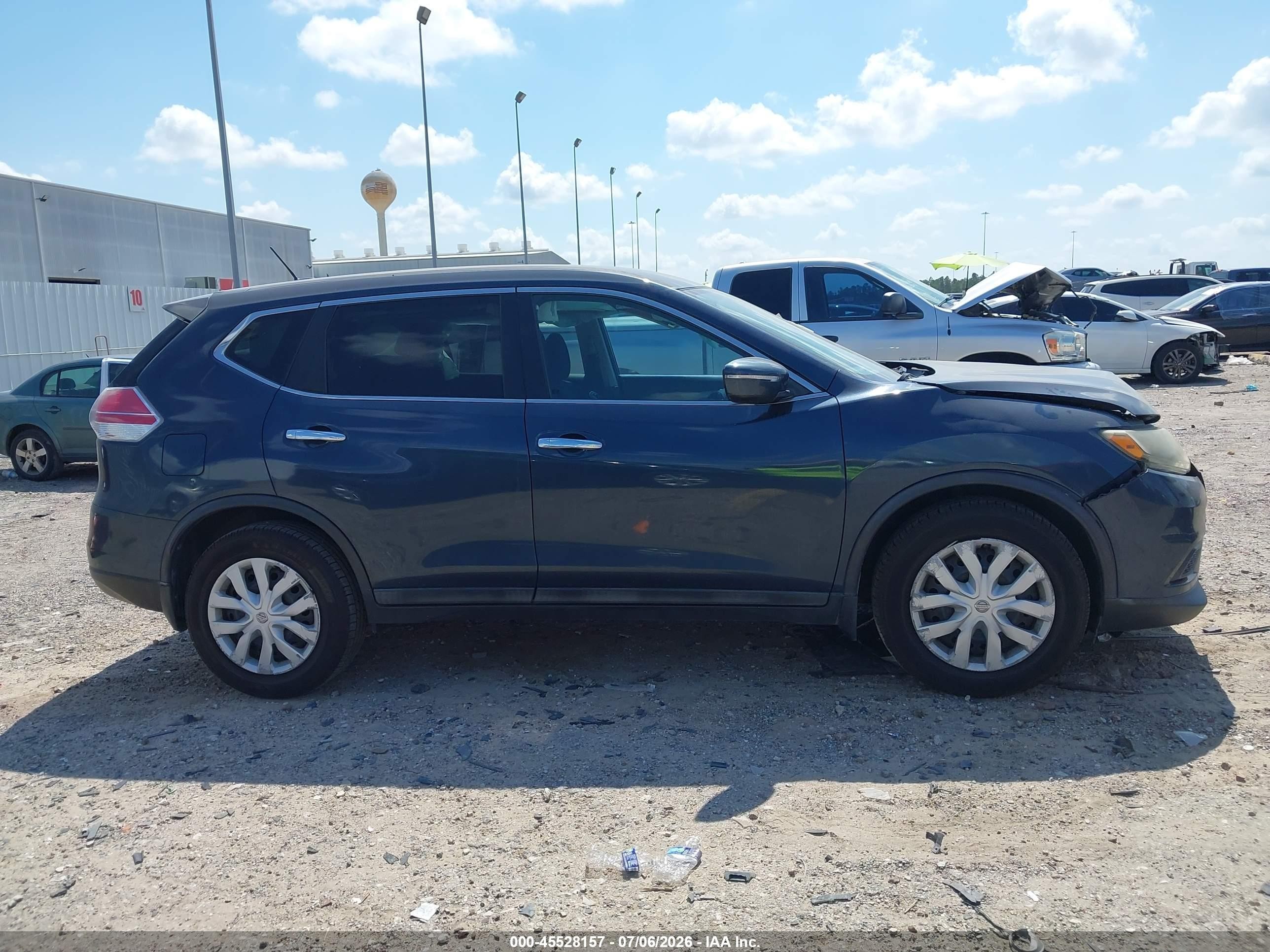 2015 Nissan Rogue S Dark Blue vin: 5N1AT2ML4FC907722