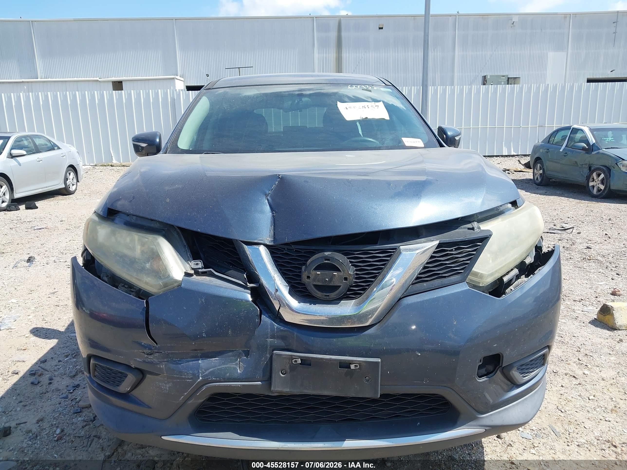 2015 Nissan Rogue S Dark Blue vin: 5N1AT2ML4FC907722