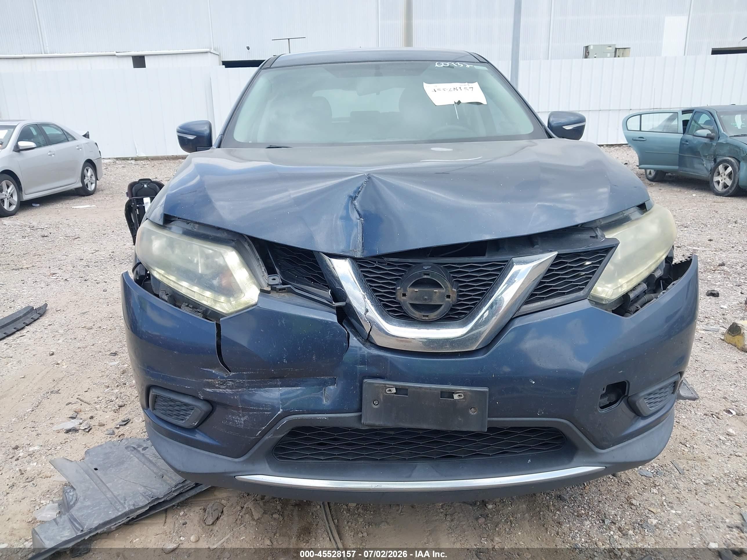2015 Nissan Rogue S Dark Blue vin: 5N1AT2ML4FC907722