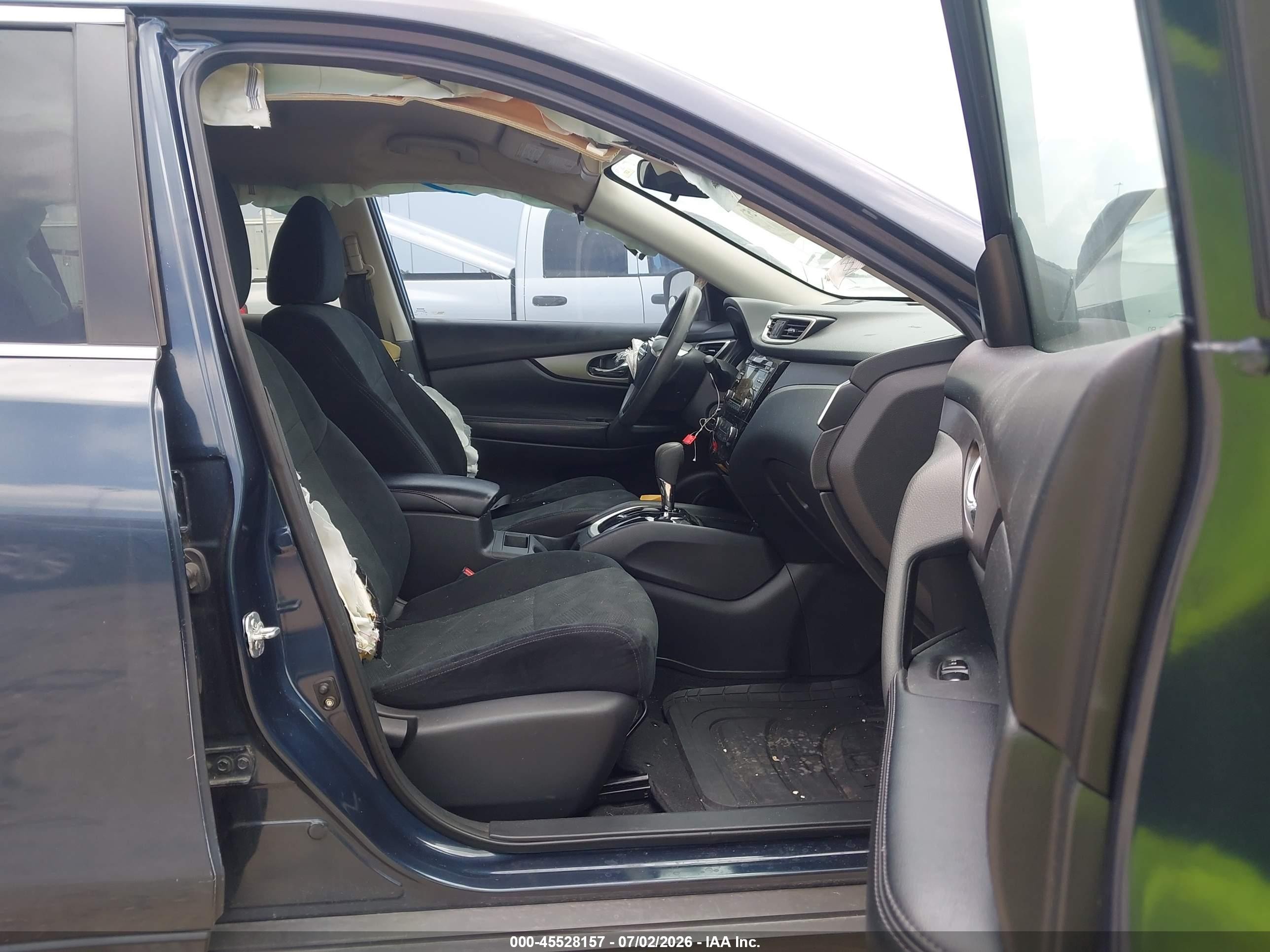 2015 Nissan Rogue S Dark Blue vin: 5N1AT2ML4FC907722