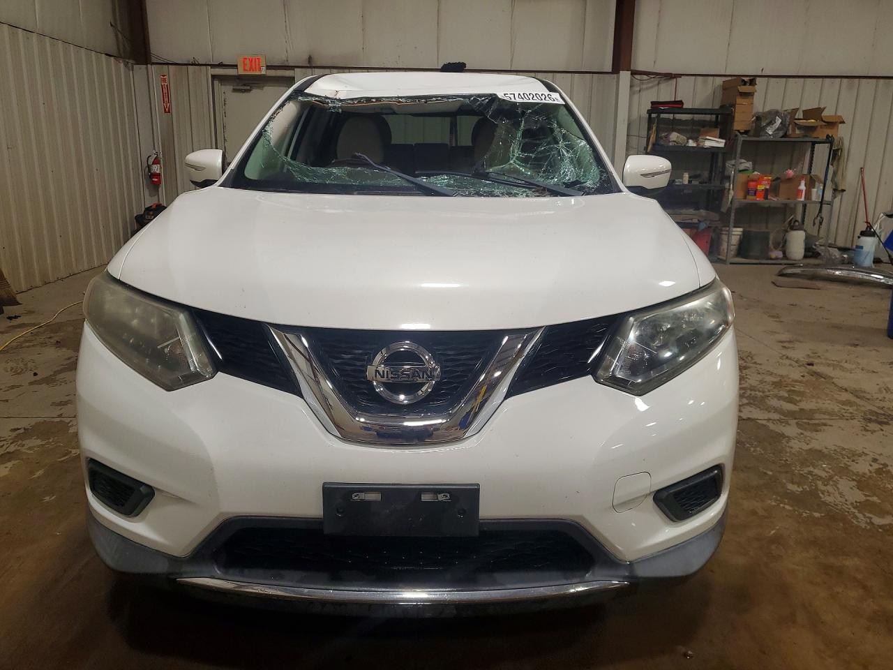 2014 Nissan Rogue S White vin: 5N1AT2ML5EC794247