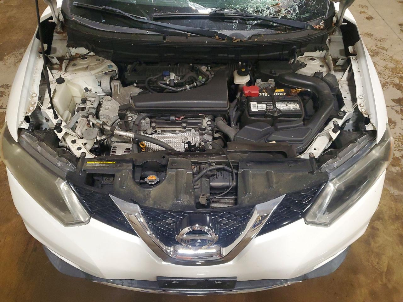 2014 Nissan Rogue S White vin: 5N1AT2ML5EC794247