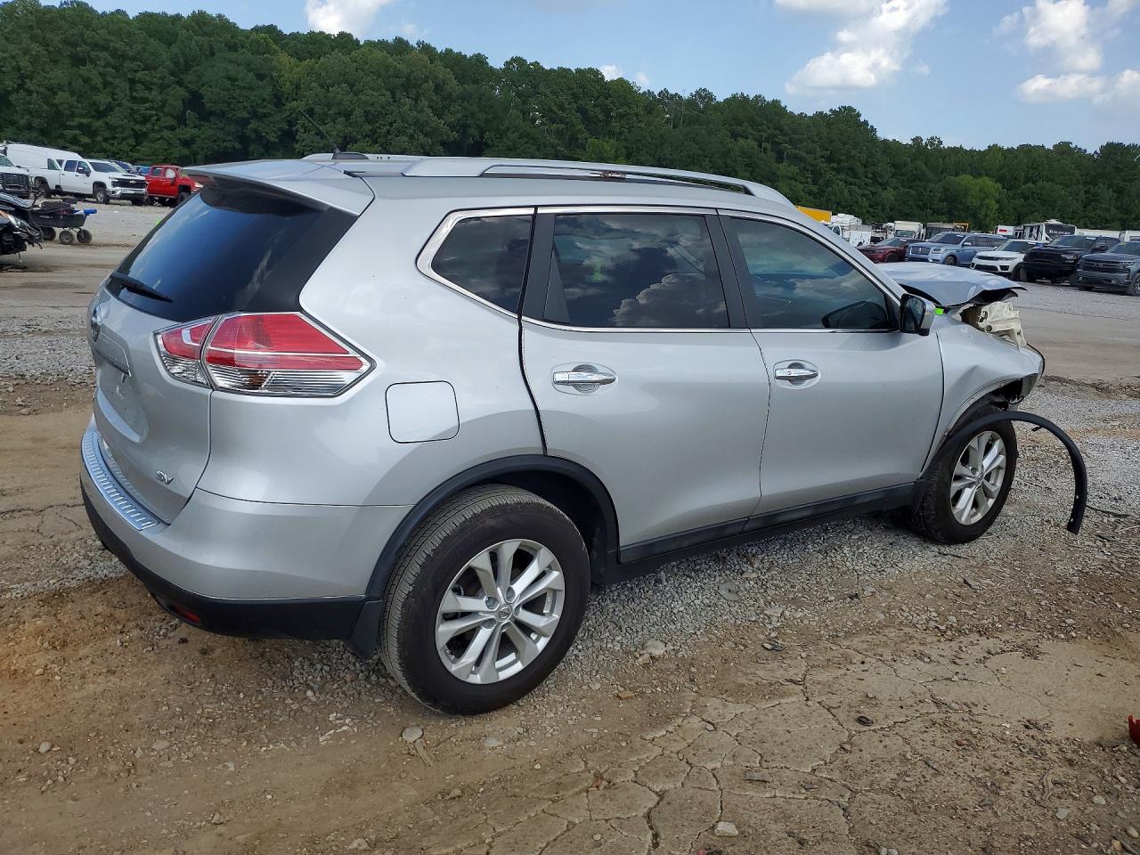 2015 Nissan Rogue Sv Silver vin: 5N1AT2ML5FC794055