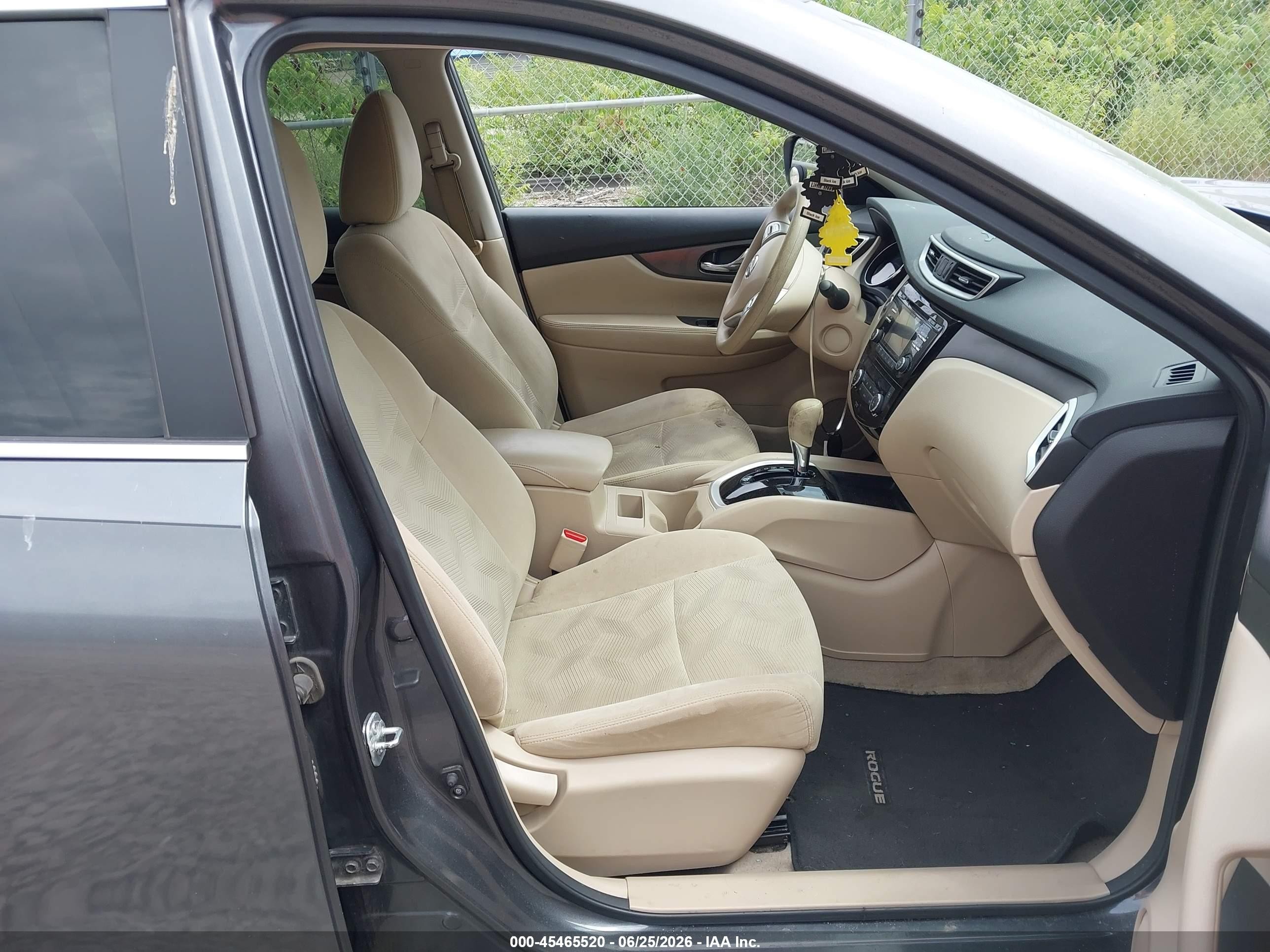 2015 Nissan Rogue Sv Gray vin: 5N1AT2ML5FC817091