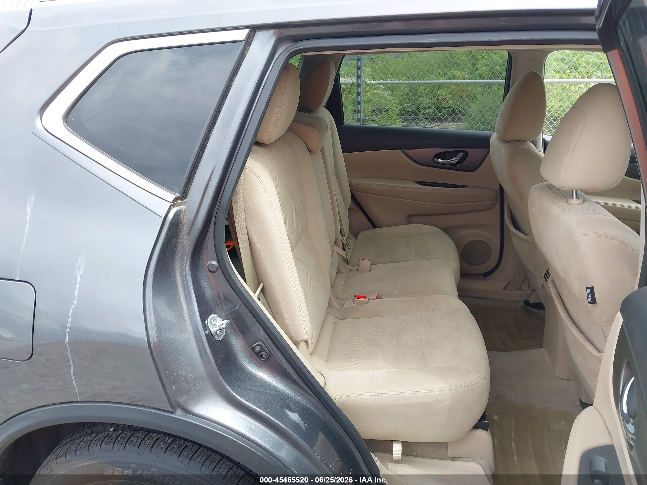 2015 Nissan Rogue Sv Gray vin: 5N1AT2ML5FC817091
