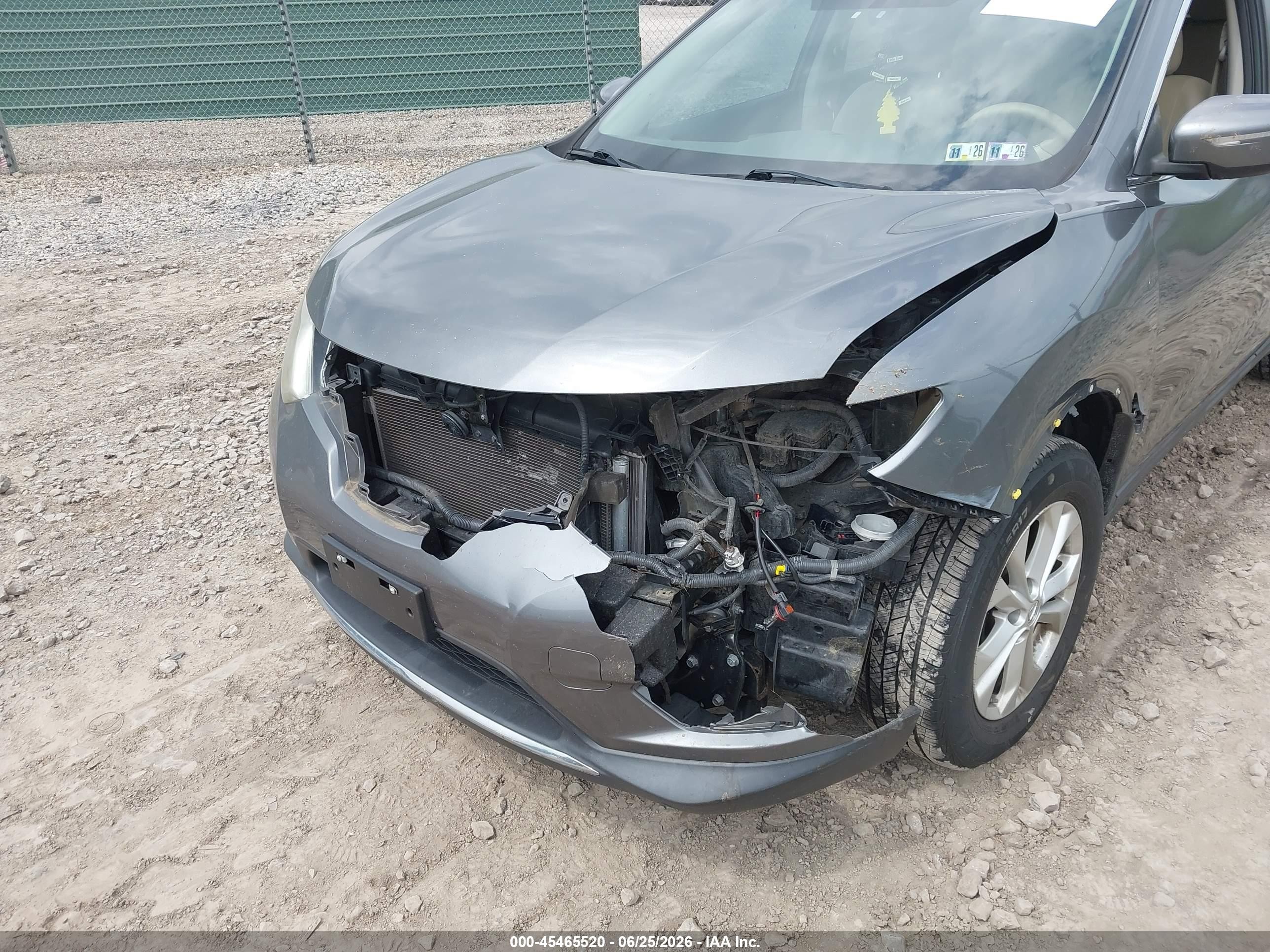 2015 Nissan Rogue Sv Gray vin: 5N1AT2ML5FC817091