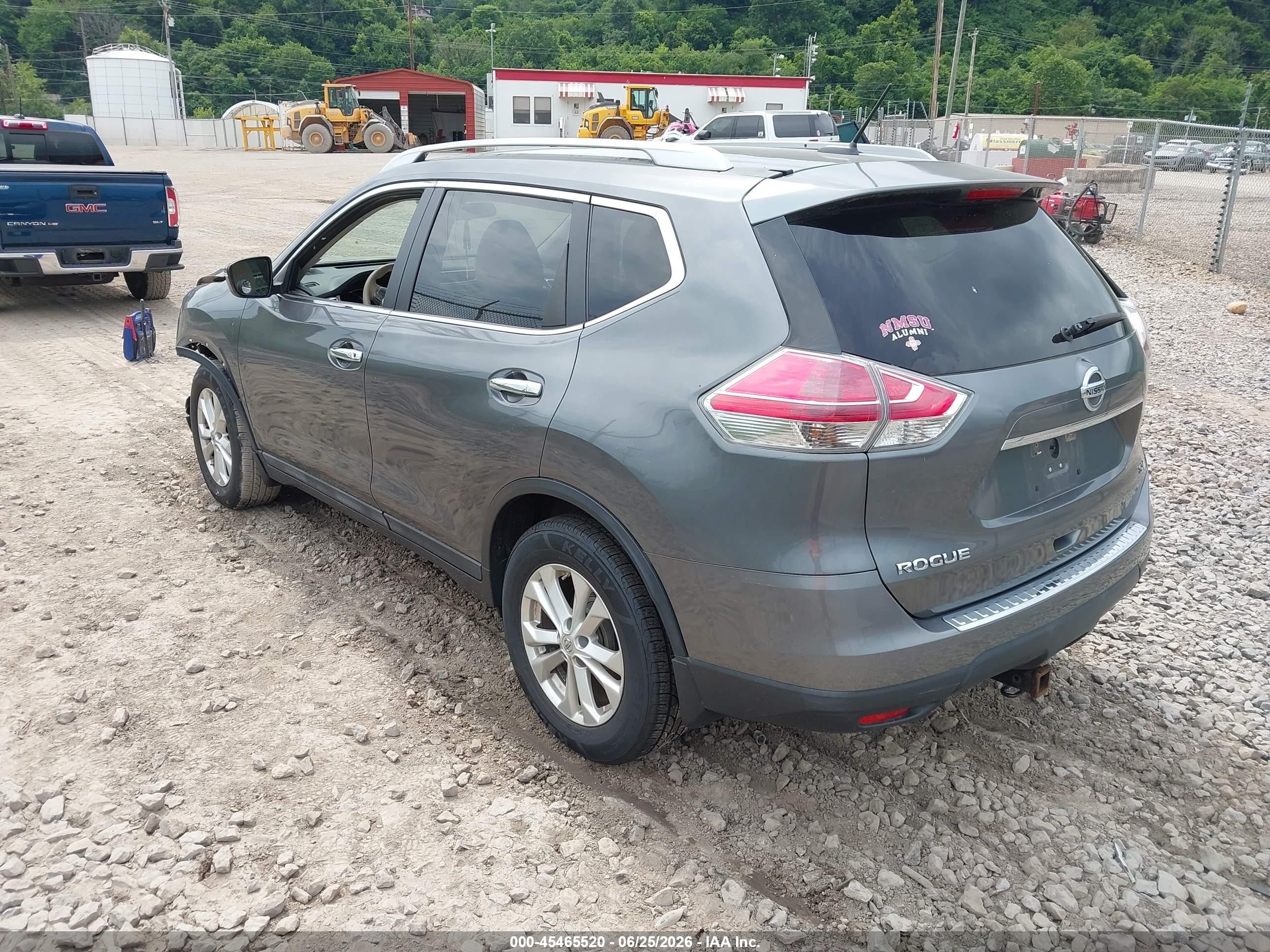 2015 Nissan Rogue Sv Gray vin: 5N1AT2ML5FC817091