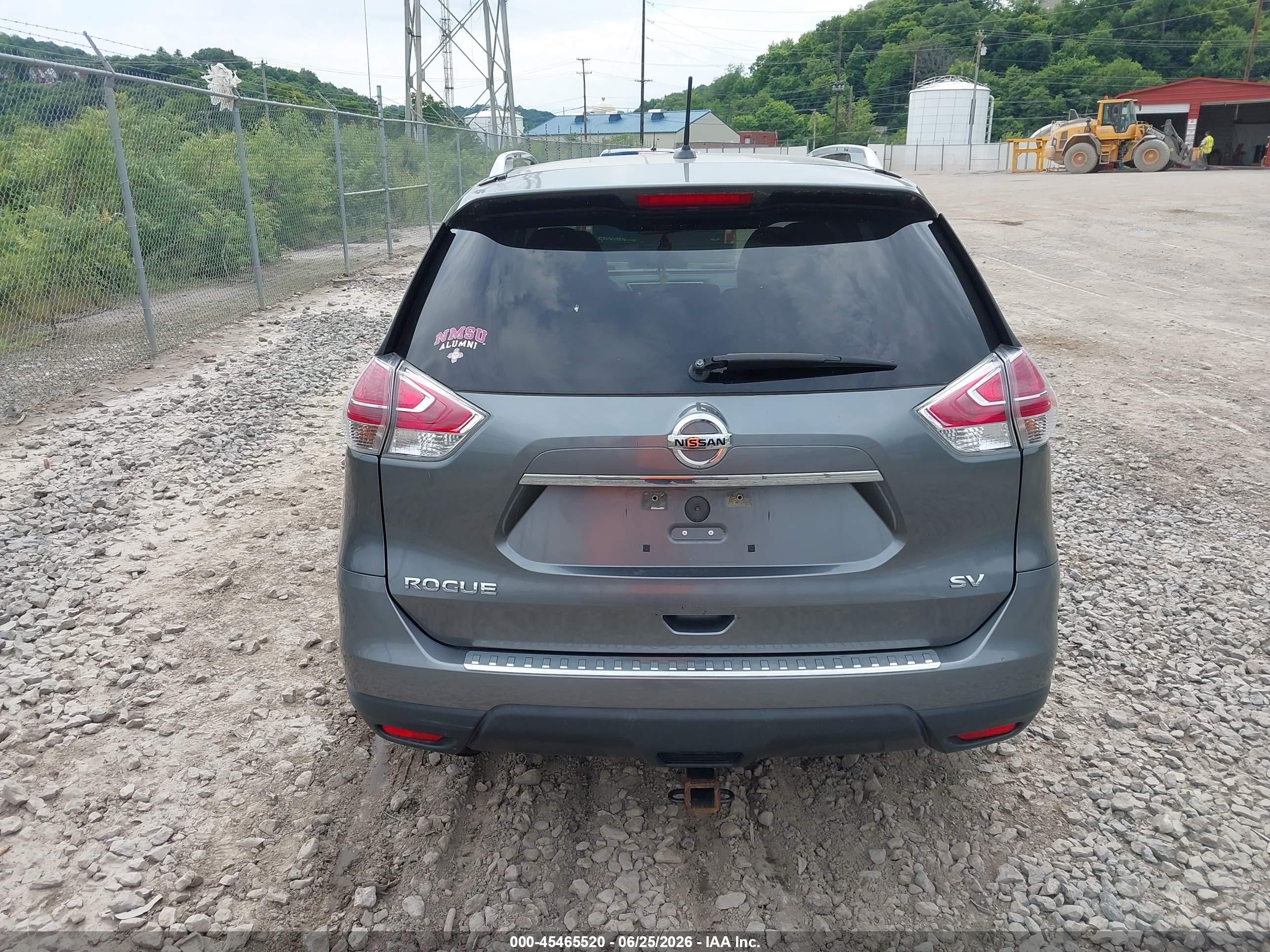 2015 Nissan Rogue Sv Gray vin: 5N1AT2ML5FC817091