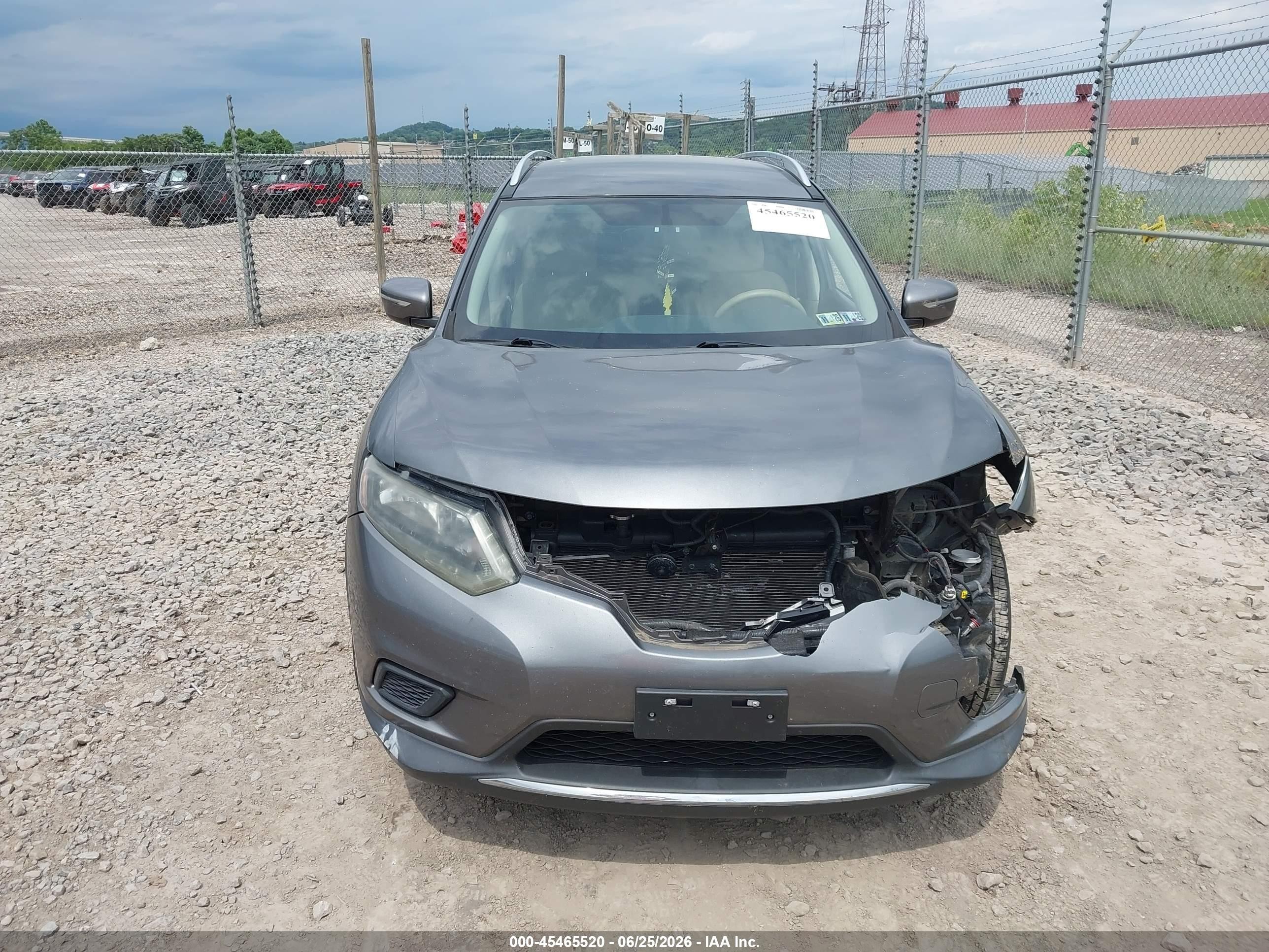 2015 Nissan Rogue Sv Gray vin: 5N1AT2ML5FC817091