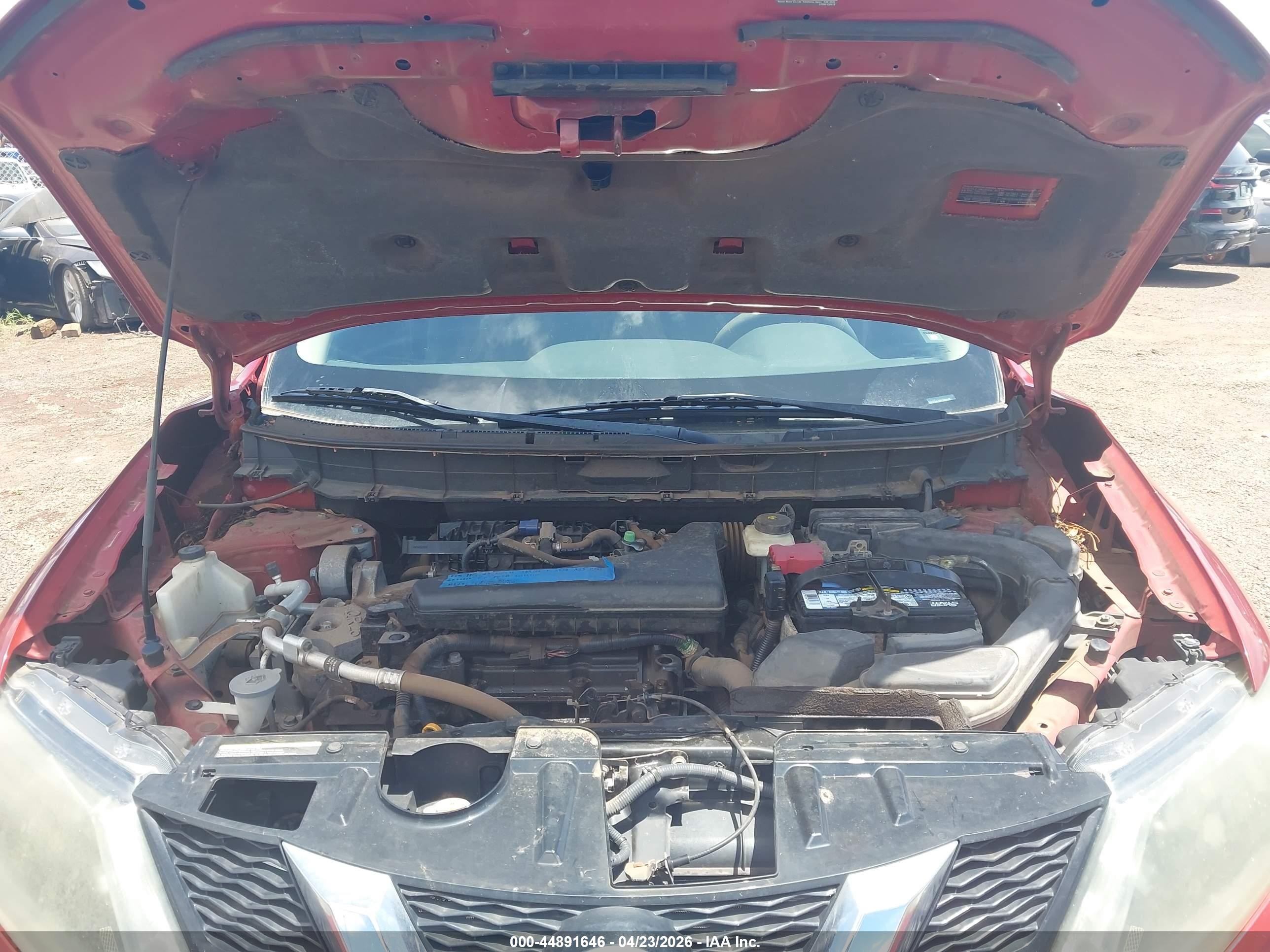 2015 Nissan Rogue S Red vin: 5N1AT2ML5FC856618