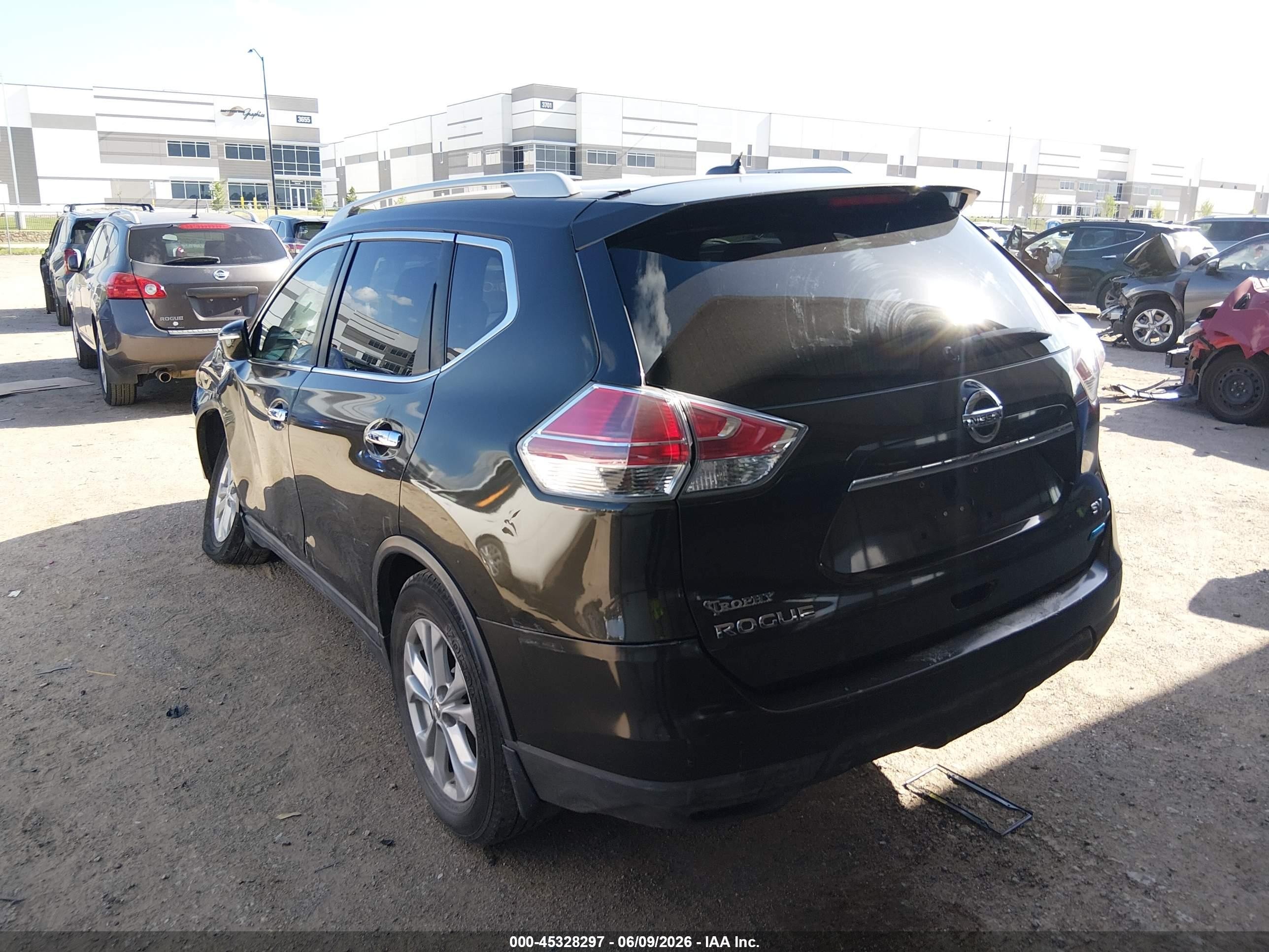 2014 Nissan Rogue Sv Green vin: 5N1AT2ML6EC793849