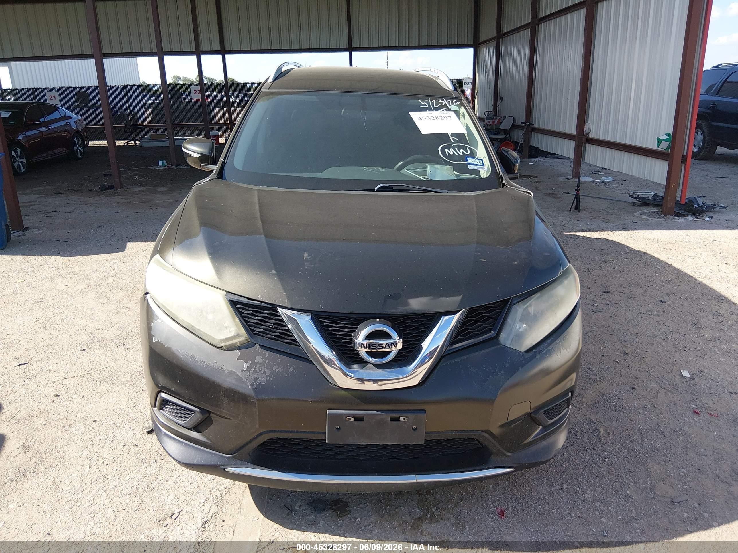 2014 Nissan Rogue Sv Green vin: 5N1AT2ML6EC793849