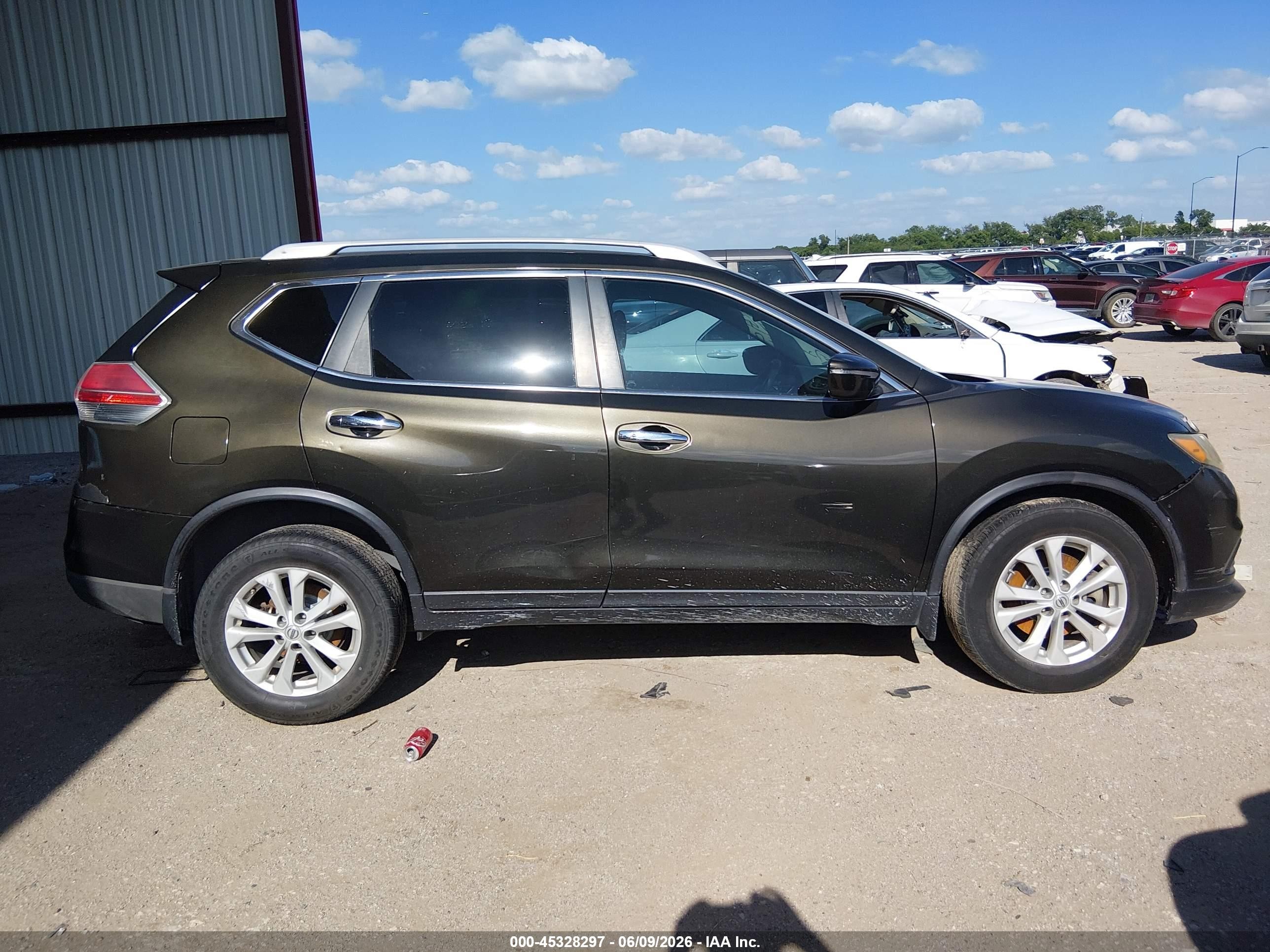 2014 Nissan Rogue Sv Green vin: 5N1AT2ML6EC793849