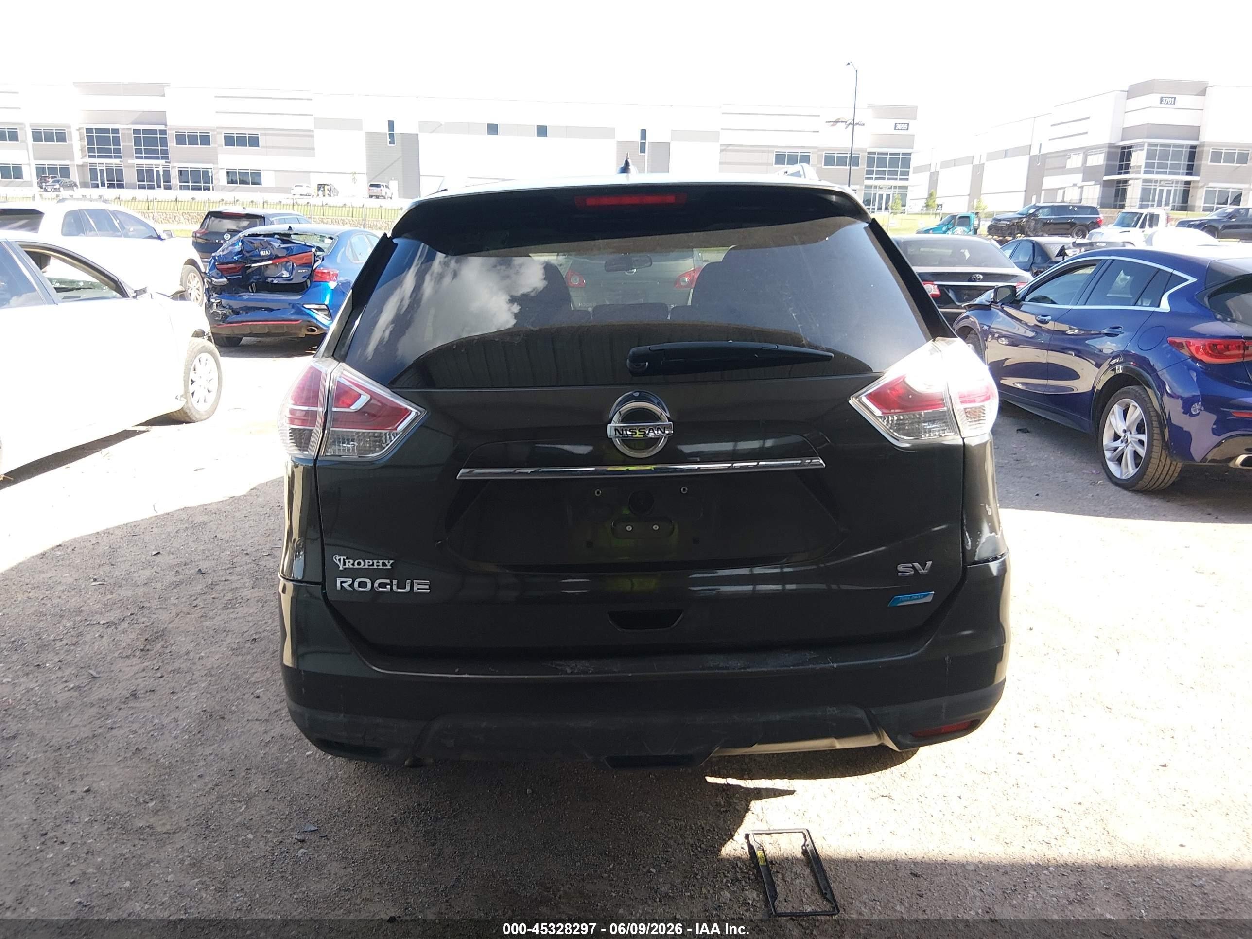 2014 Nissan Rogue Sv Green vin: 5N1AT2ML6EC793849