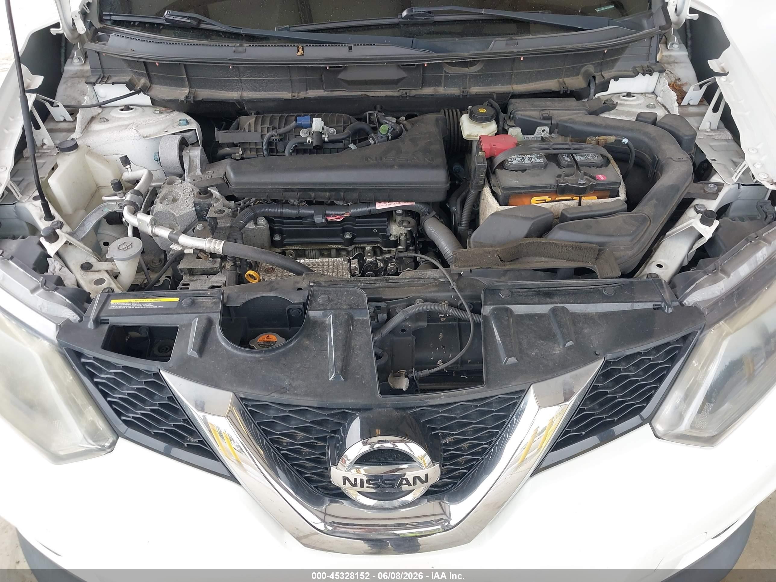 2014 Nissan Rogue Sv White vin: 5N1AT2ML6EC805448