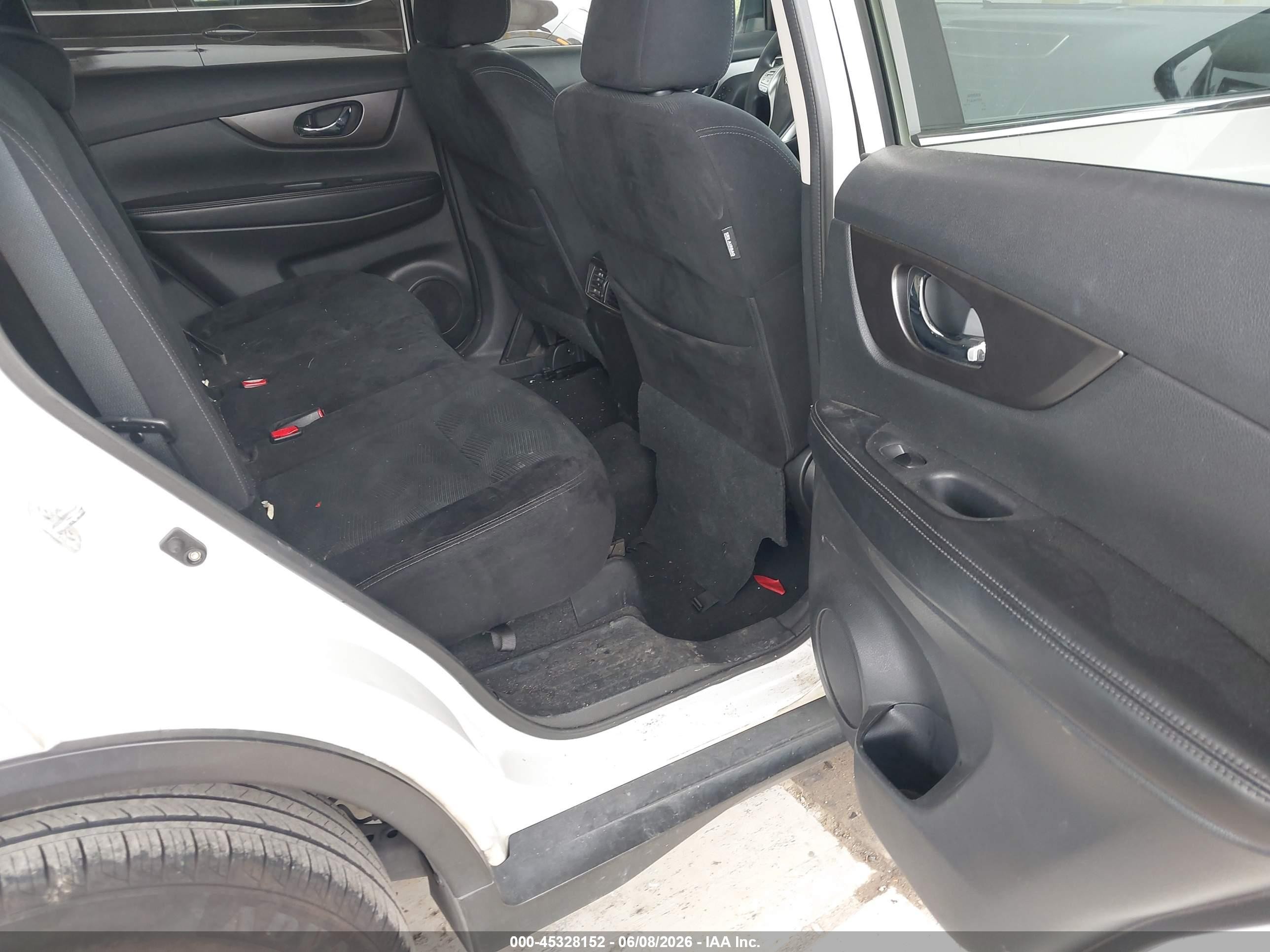 2014 Nissan Rogue Sv White vin: 5N1AT2ML6EC805448